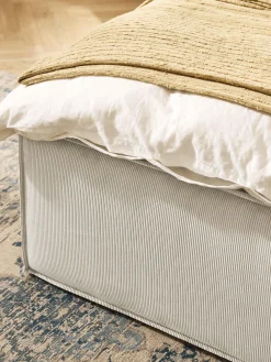 Letto singolo in velluto a coste con spazio contenitore aggiuntivo Dream