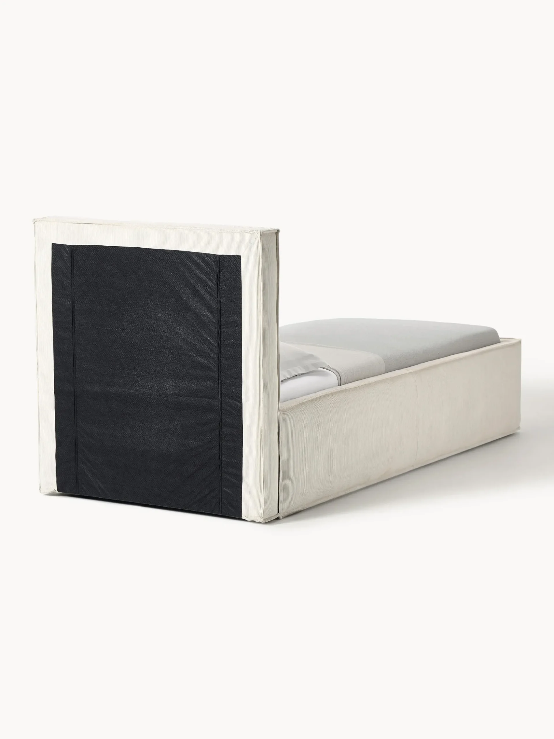 Letto singolo in velluto a coste con spazio contenitore aggiuntivo Dream