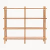 Libreria in legno d'acacia Cannes