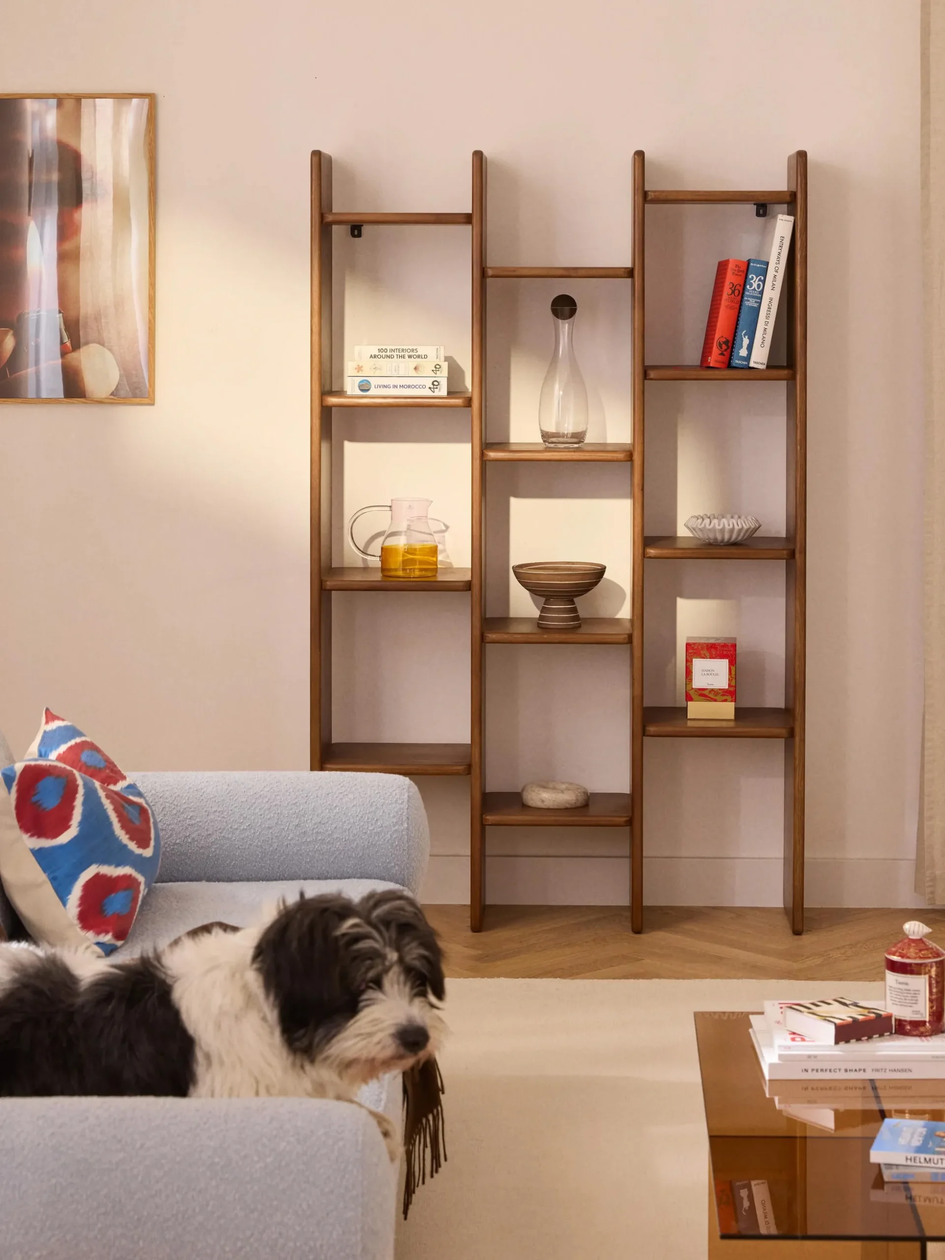 Libreria in legno di quercia Chandler