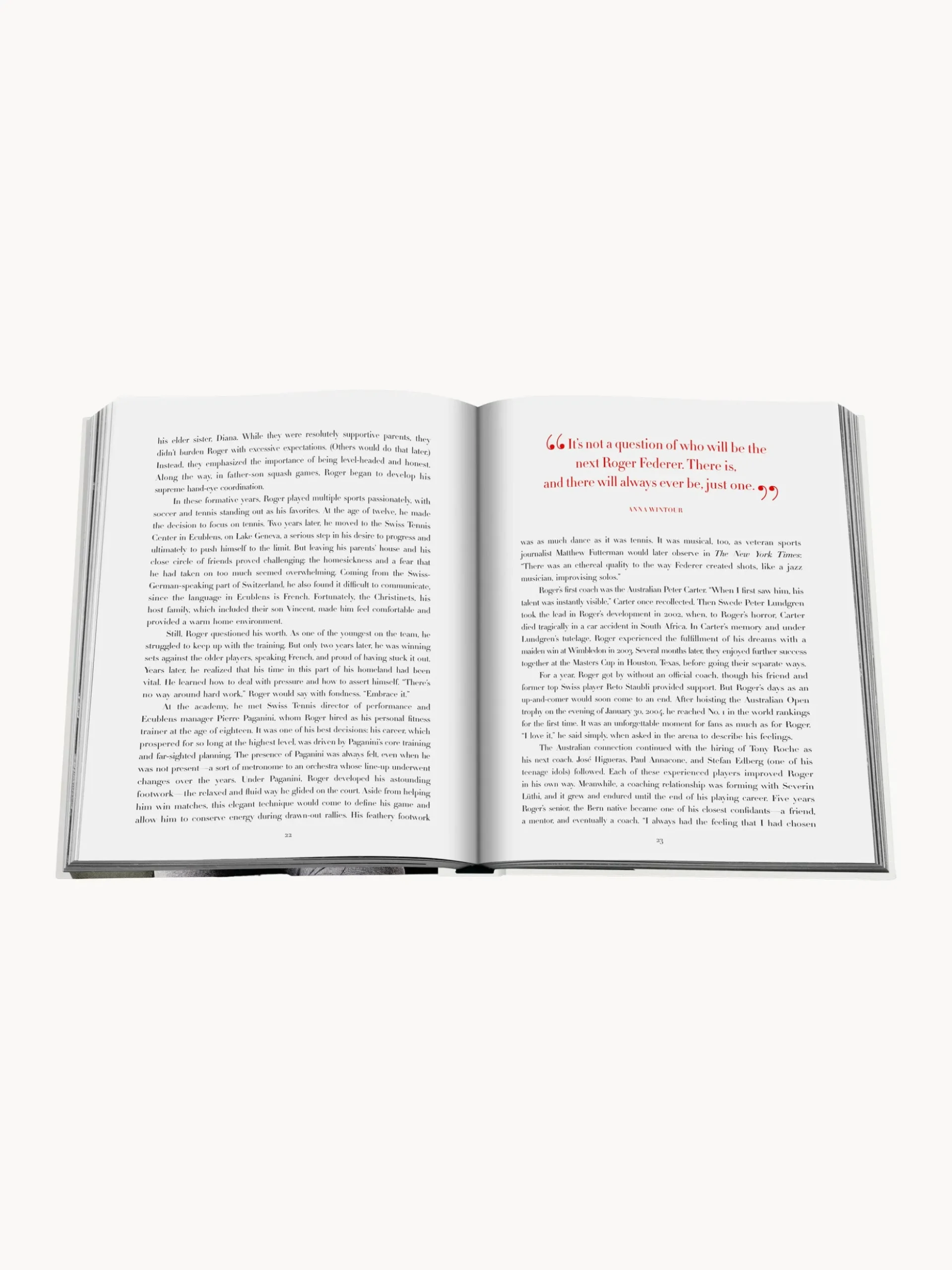 Libro da tavolino Federer