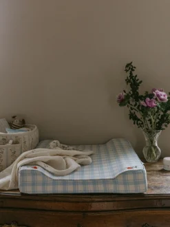 Materassino fasciatoio in cotone Sky Blue