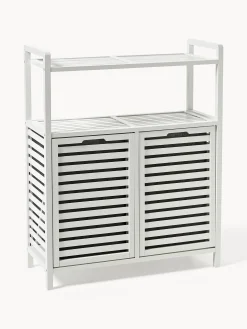 Mensola da bagno in bambù con cesti per la biancheria Kit