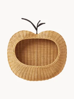 Mensola da parete in rattan fatta a mano Apple