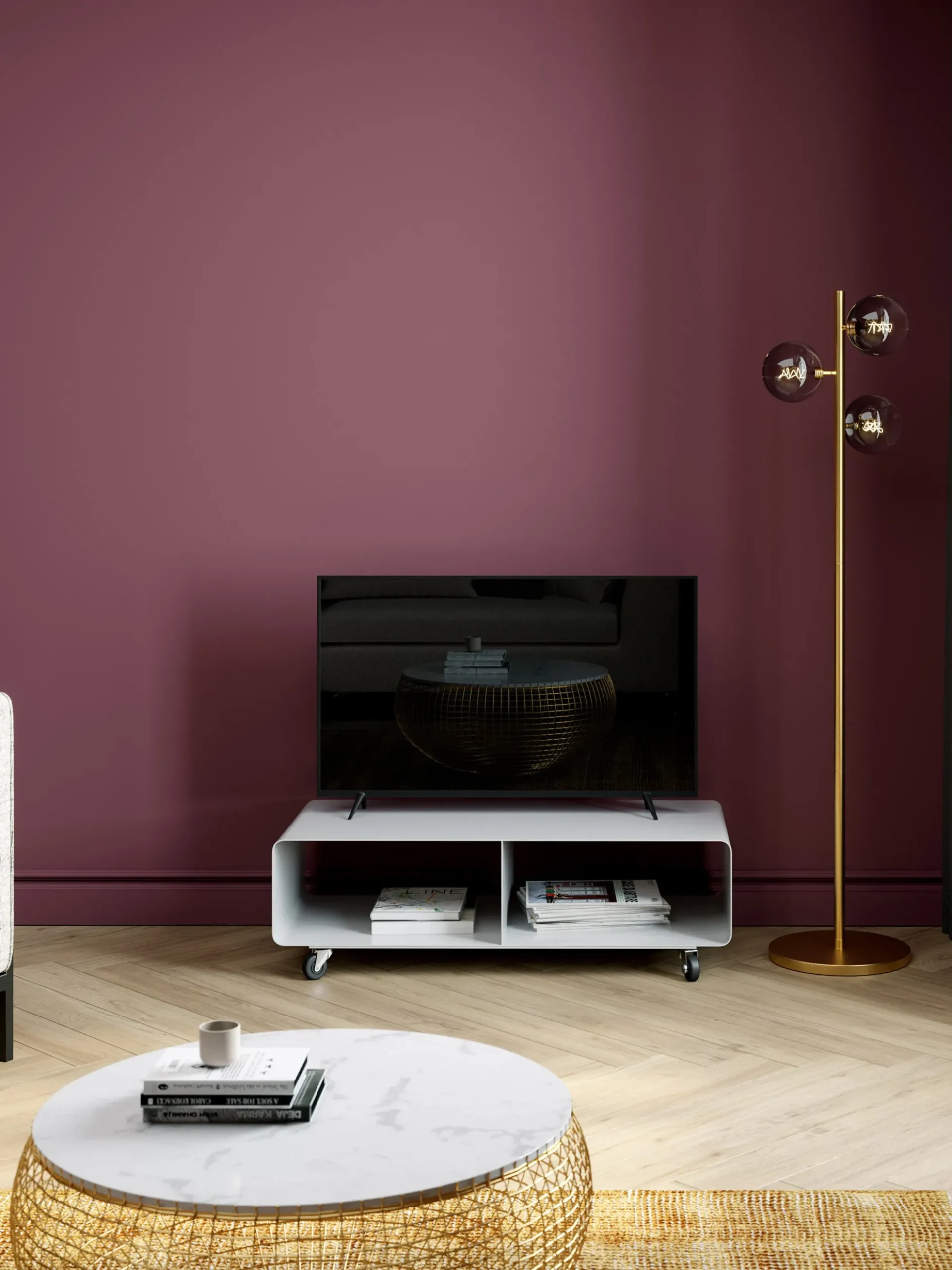 Mobile porta TV con ruote Lounge M