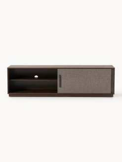 Mobile TV in legno con frontale imbottito Wisp
