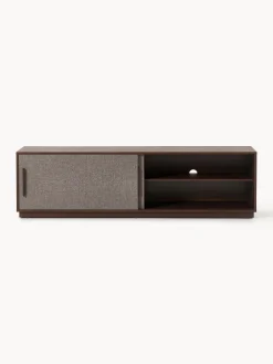 Mobile TV in legno con frontale imbottito Wisp