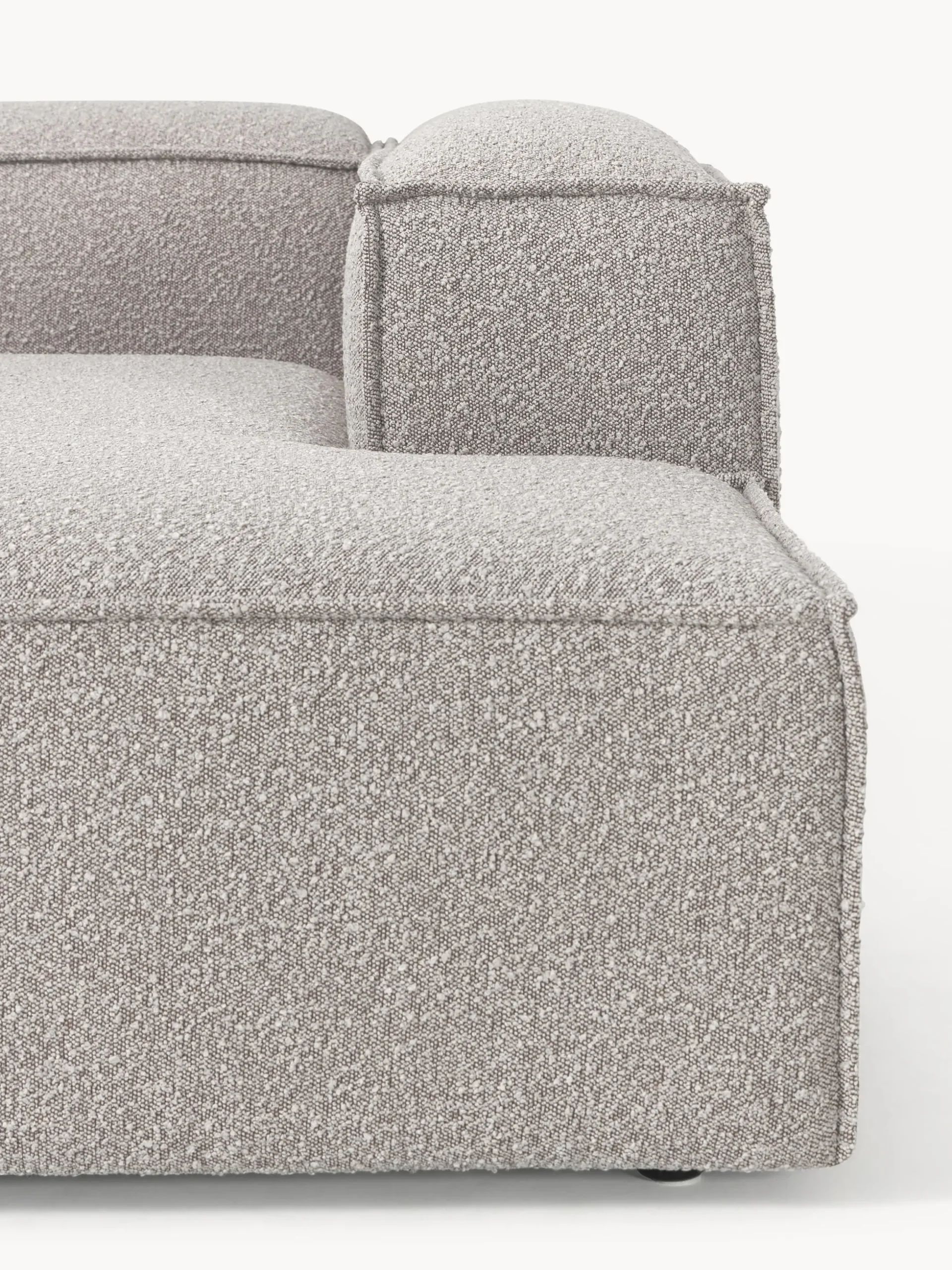 Modulo angolare chaise lounge in bouclé Lennon