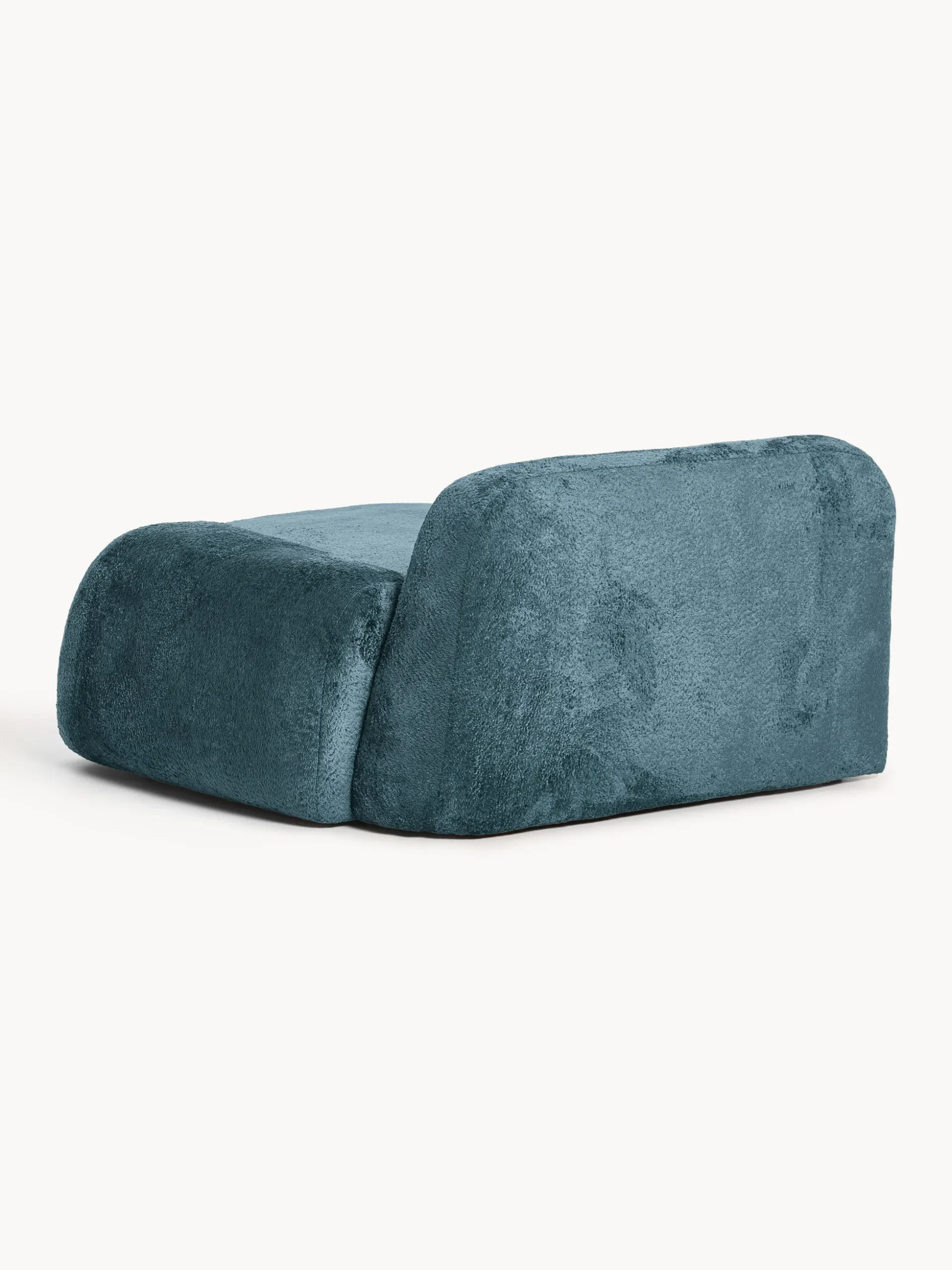 Modulo angolare chaise longue in teddy bouclé Wolke