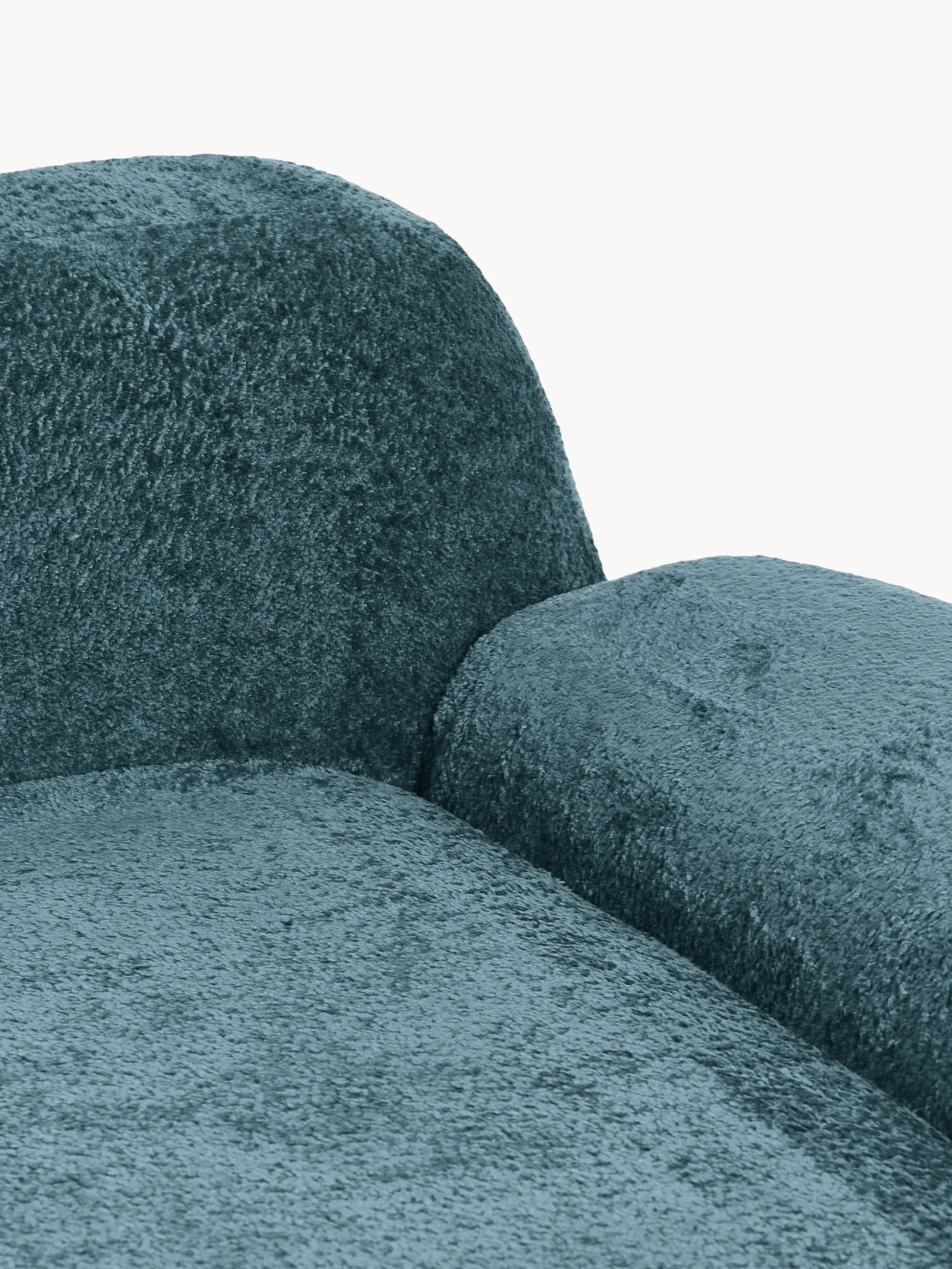 Modulo angolare chaise longue in teddy bouclé Wolke