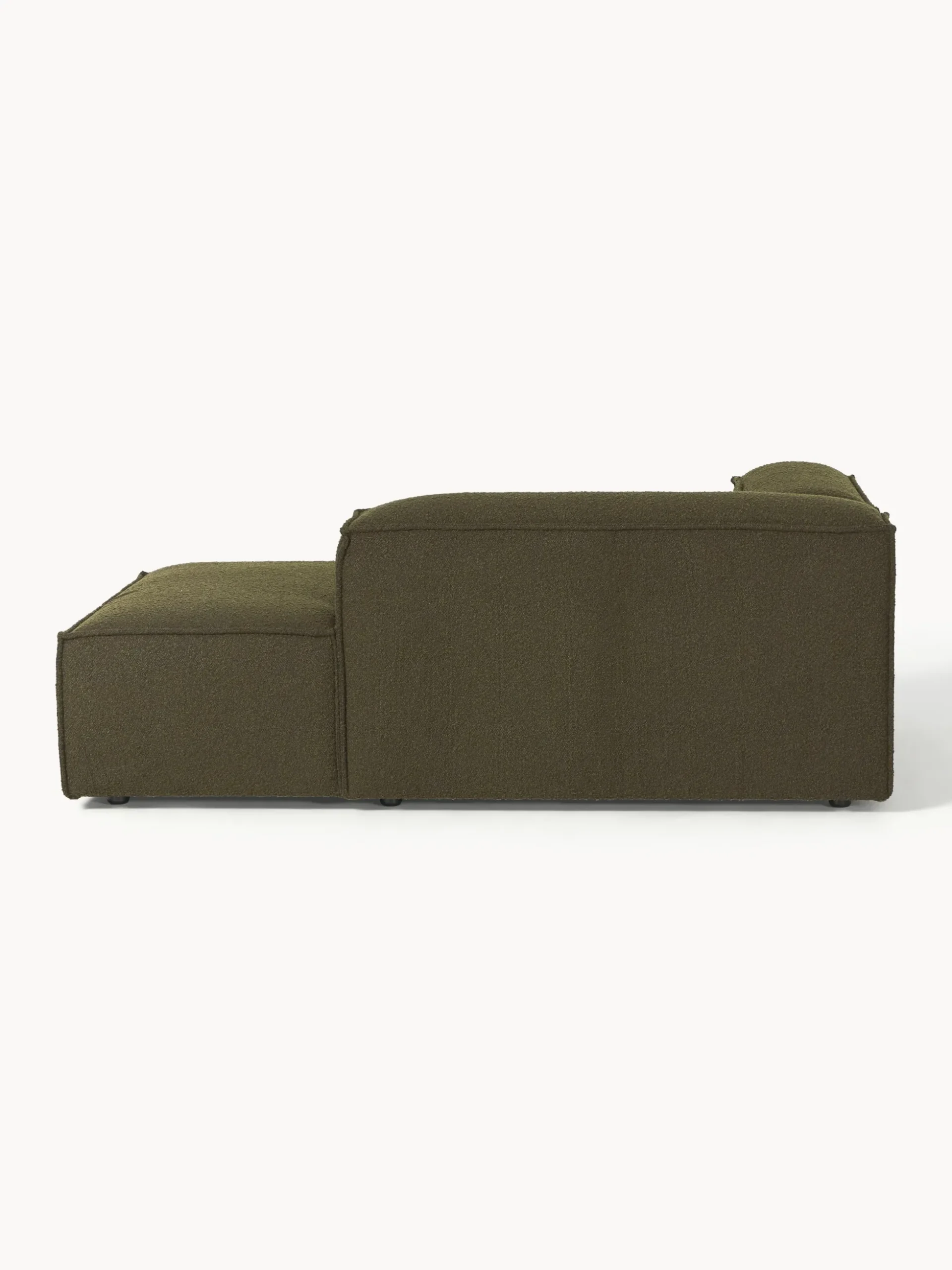 Modulo angolare chaise loungue in bouclé Lennon