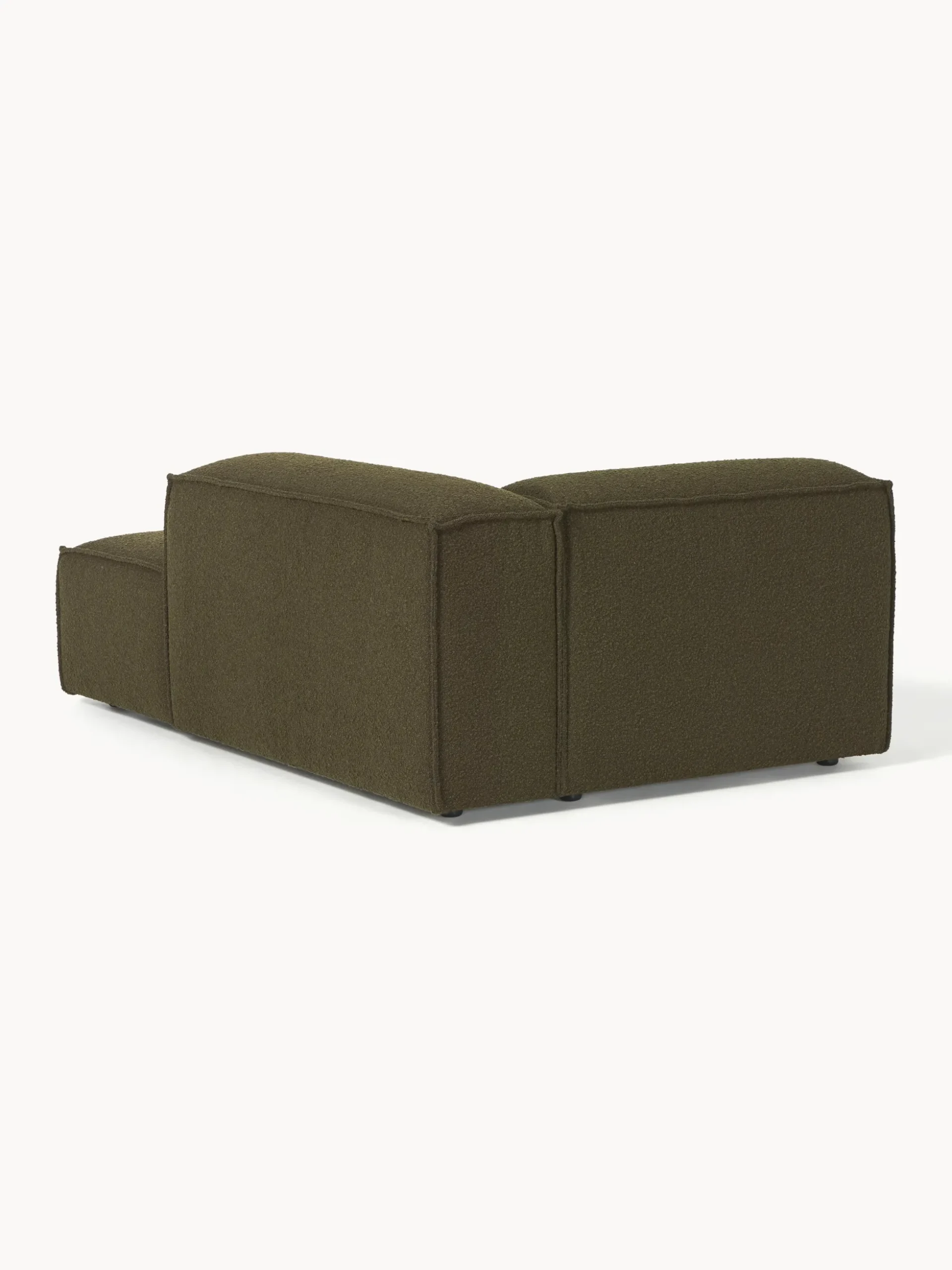 Modulo angolare chaise loungue in bouclé Lennon