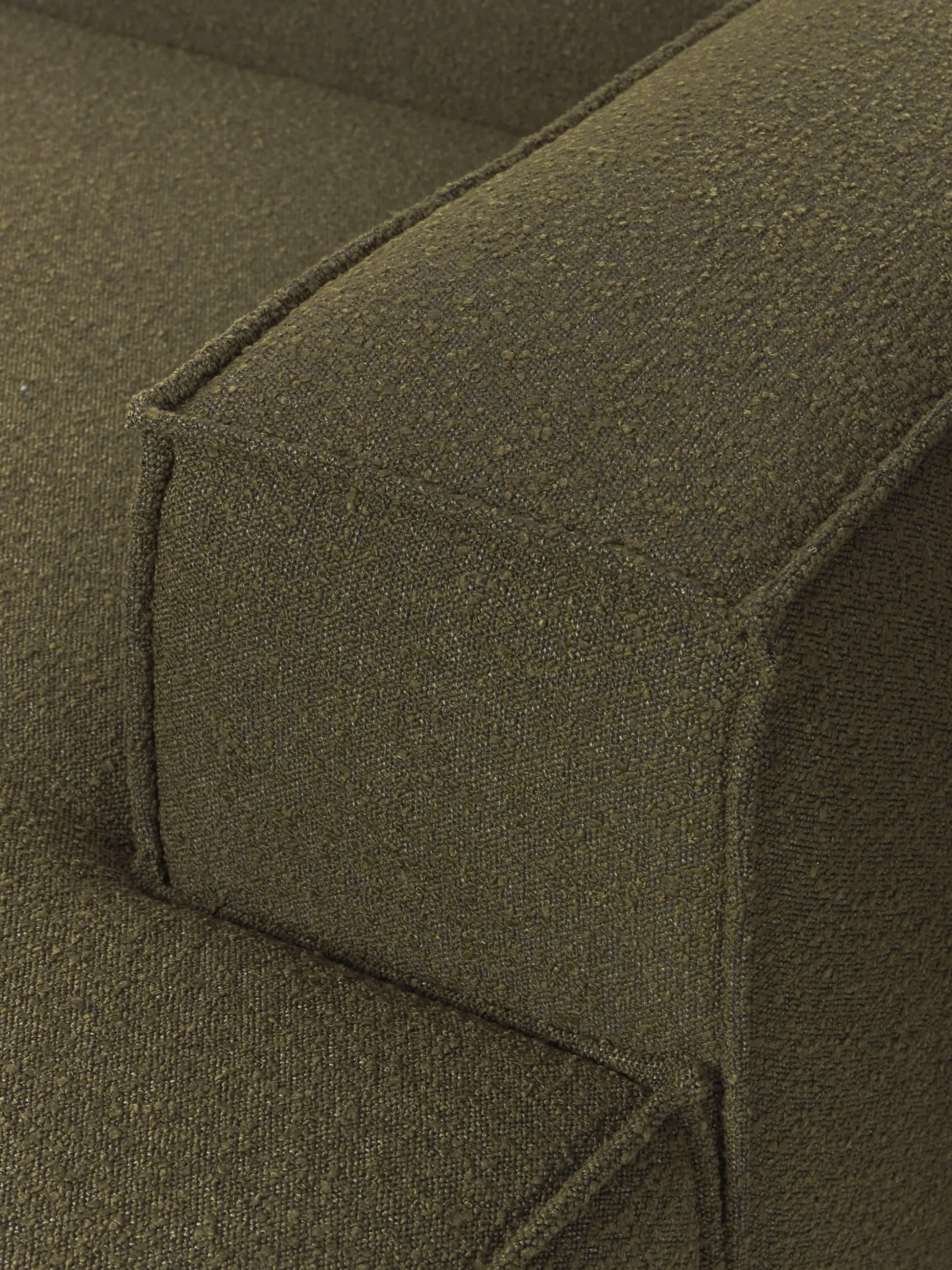 Modulo angolare chaise loungue in bouclé Lennon