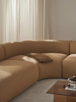 Modulo angolare curvo in bouclé Sofia