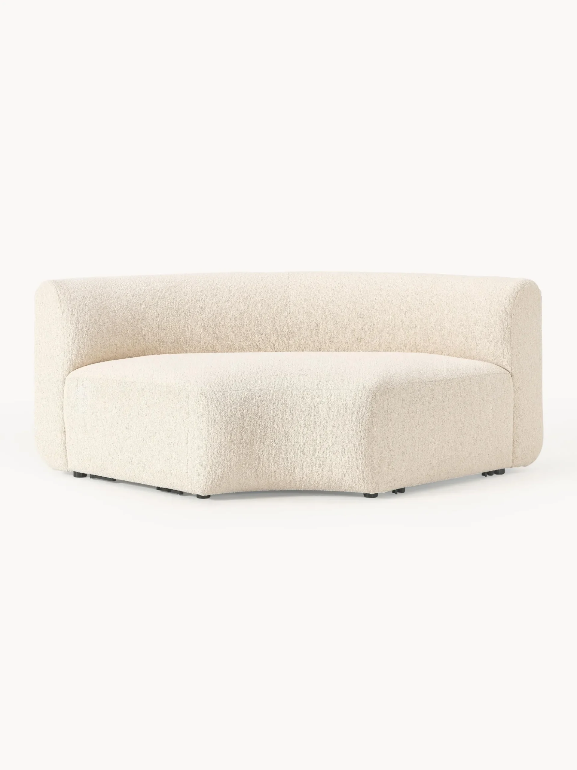 Modulo angolare curvo in bouclé Sofia