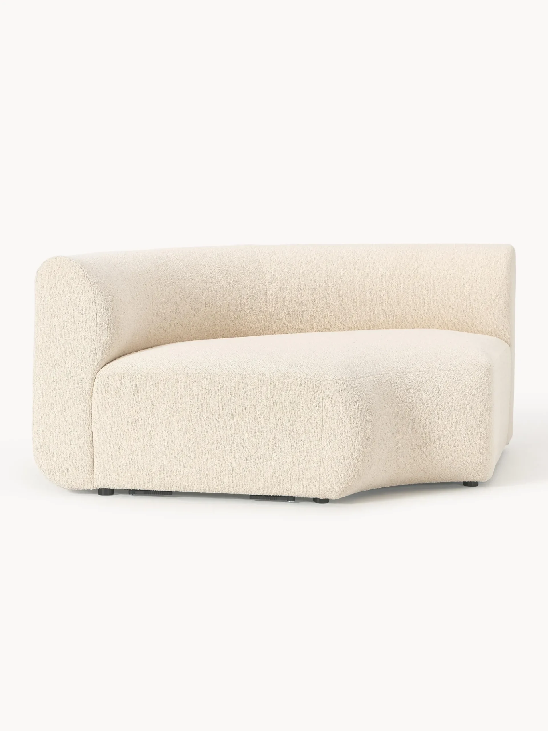 Modulo angolare curvo in bouclé Sofia