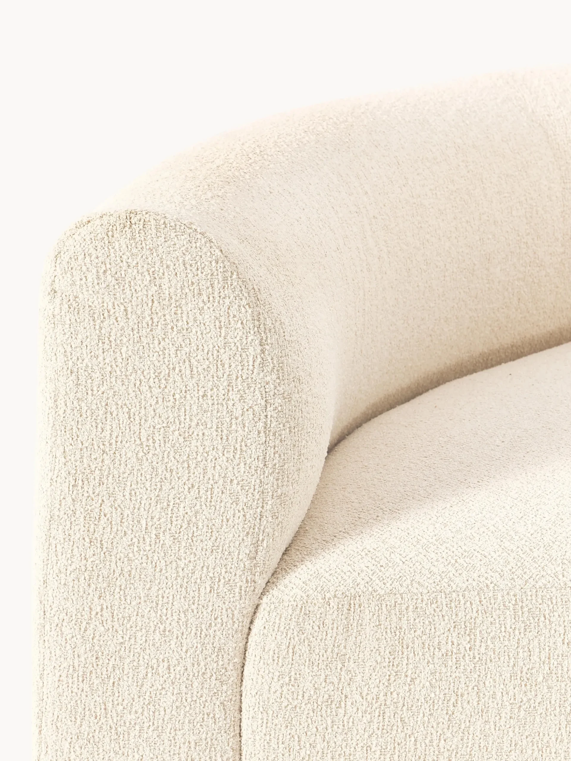 Modulo angolare curvo in bouclé Sofia