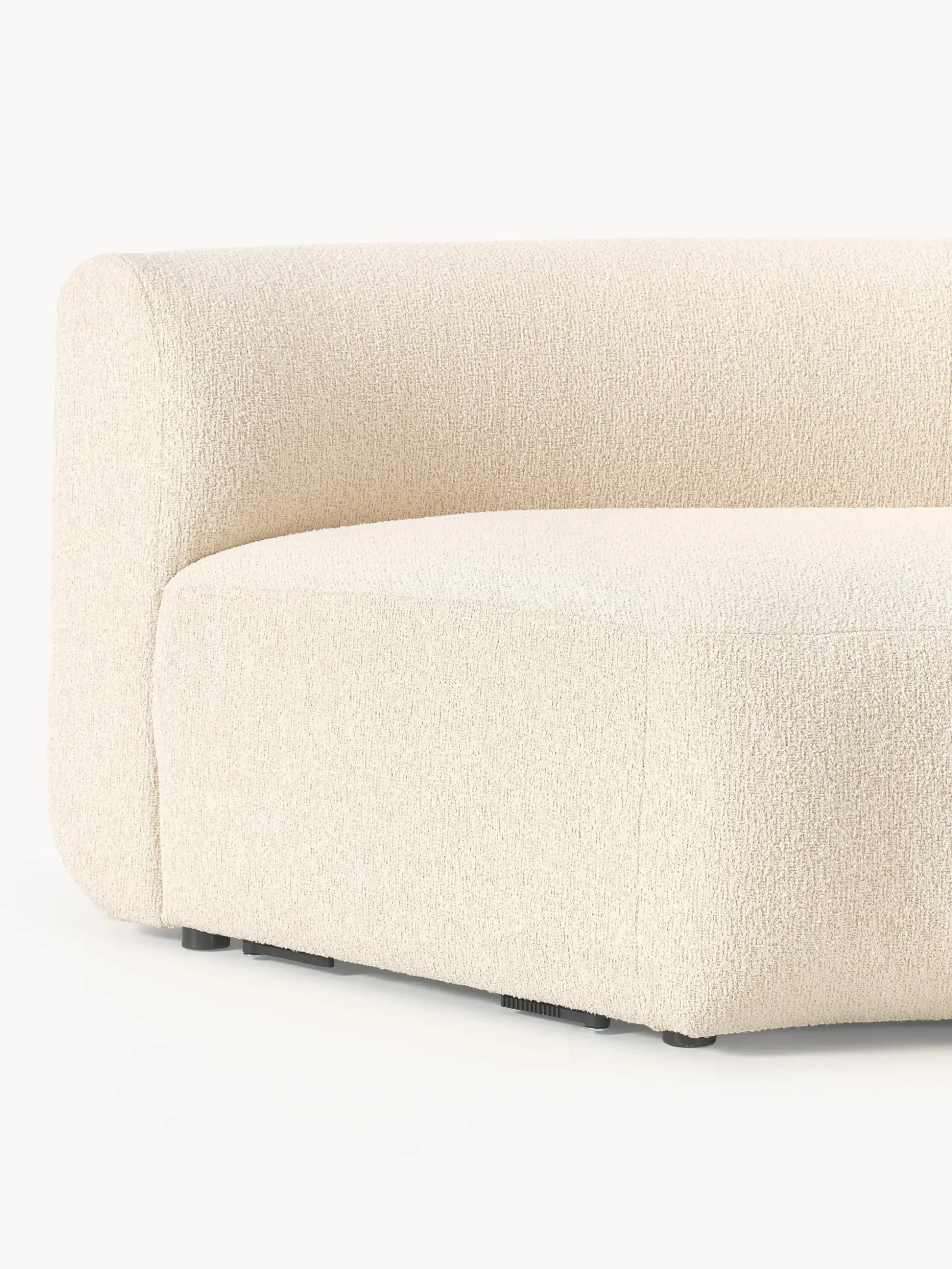 Modulo angolare curvo in bouclé Sofia