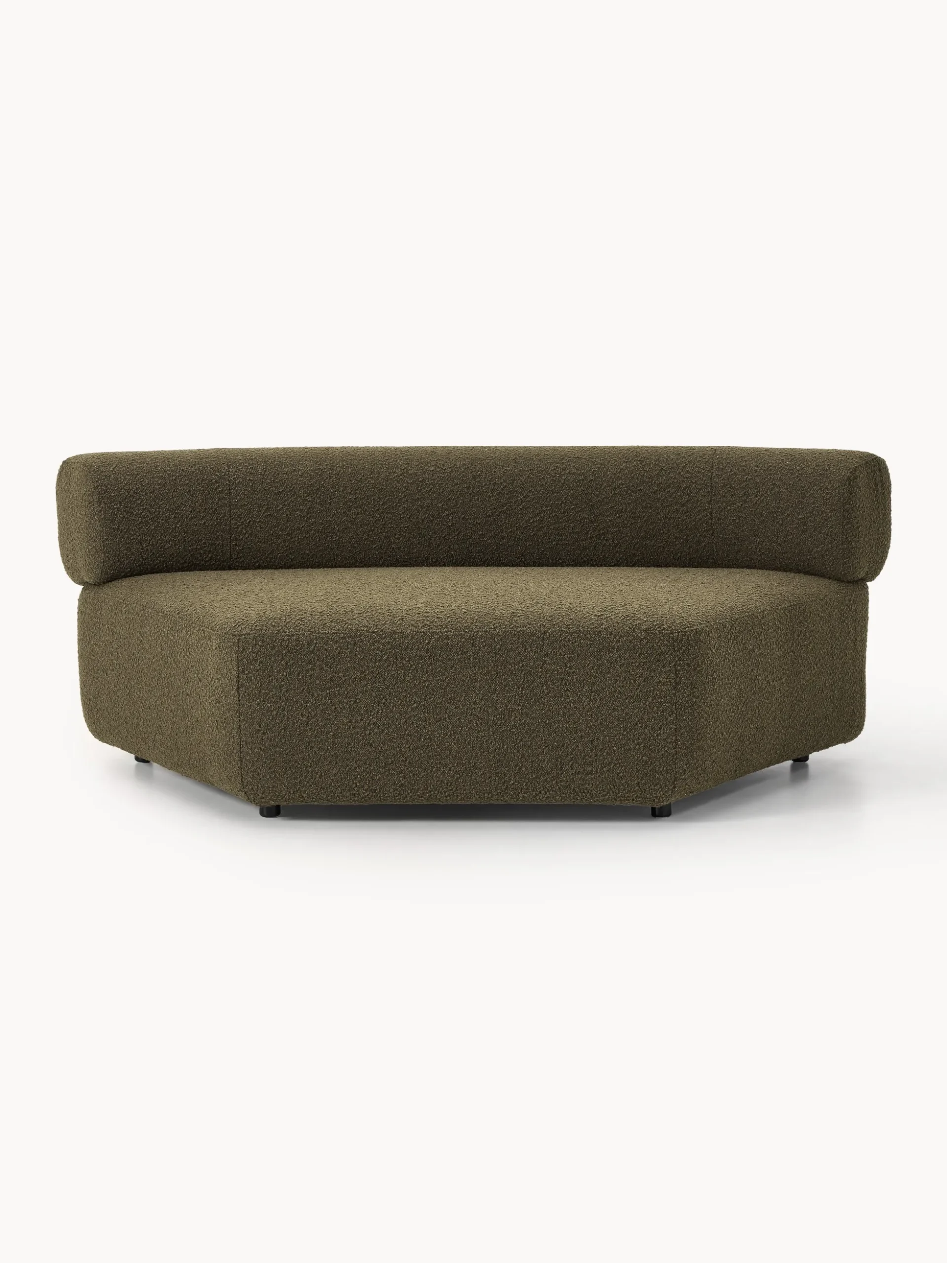 Modulo angolare curvo in bouclé Anton