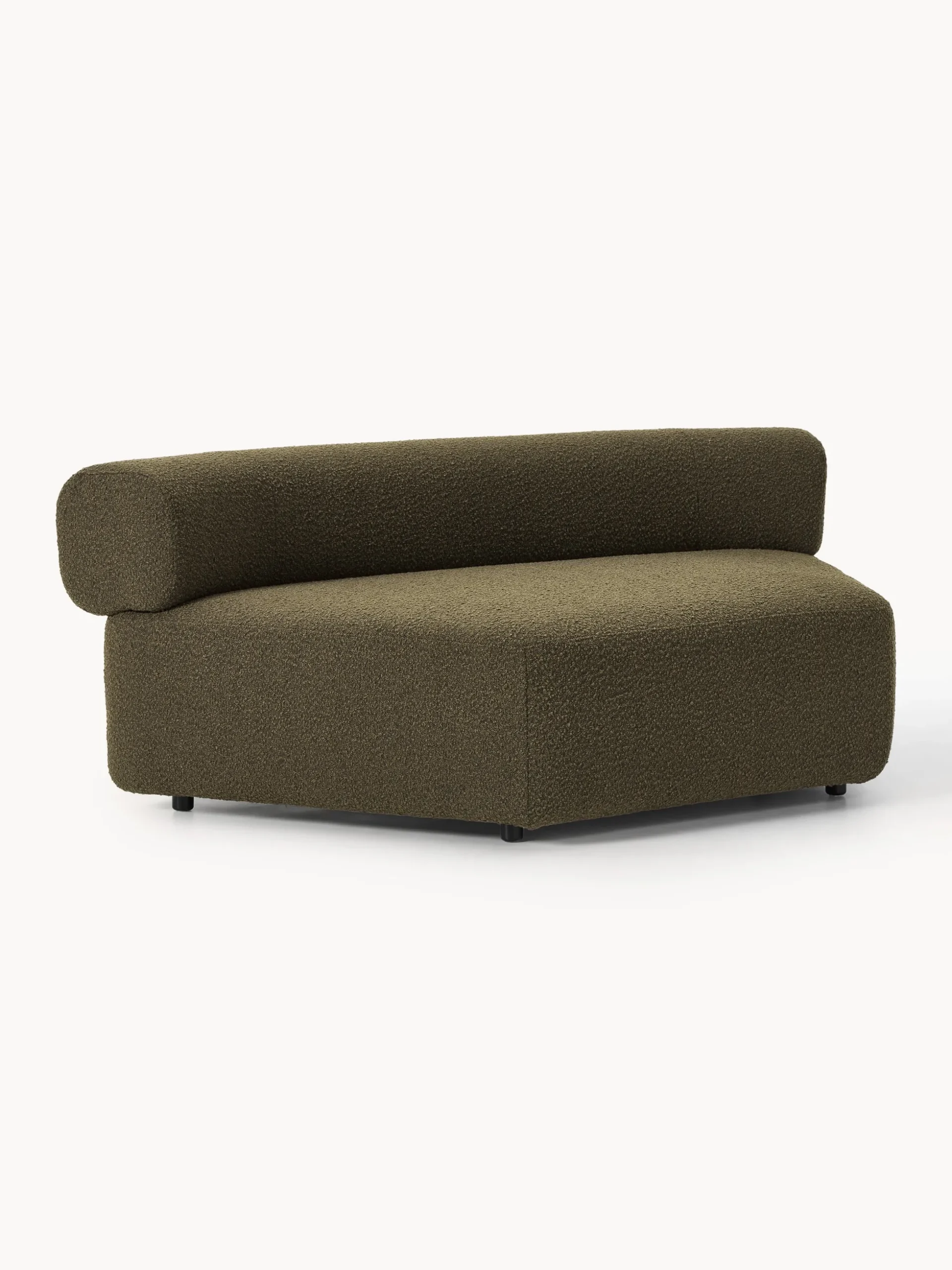 Modulo angolare curvo in bouclé Anton