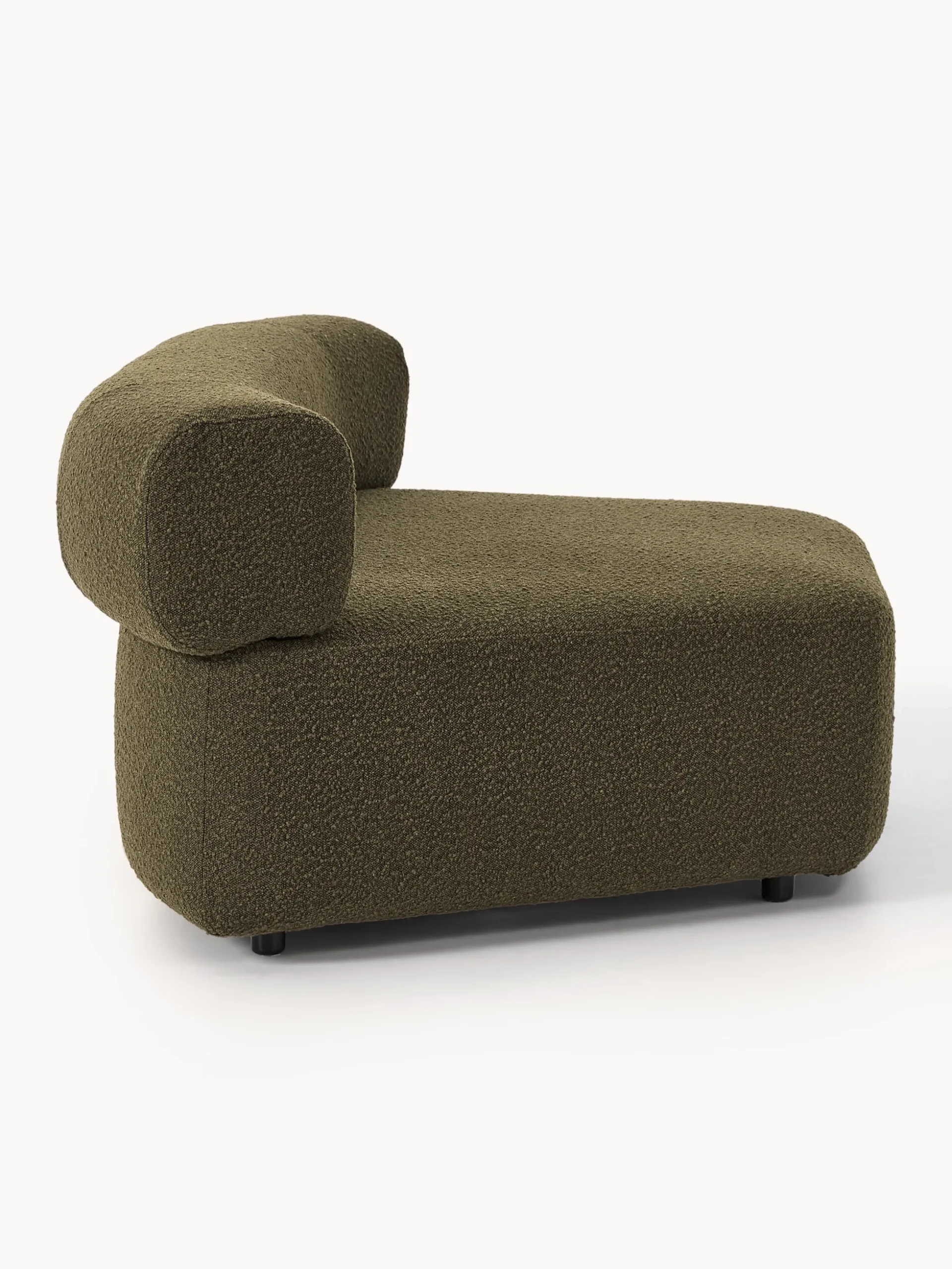 Modulo angolare curvo in bouclé Anton