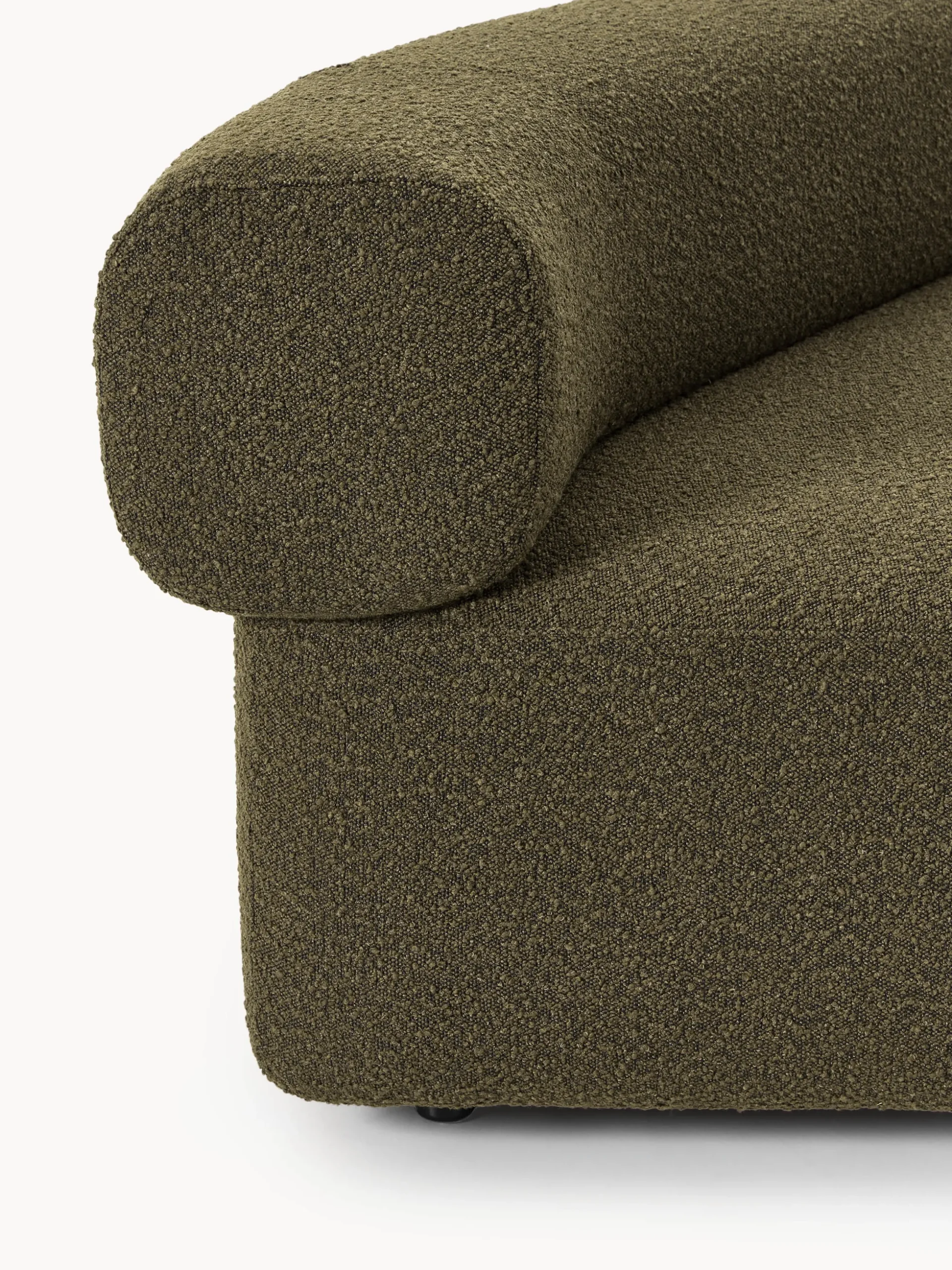 Modulo angolare curvo in bouclé Anton