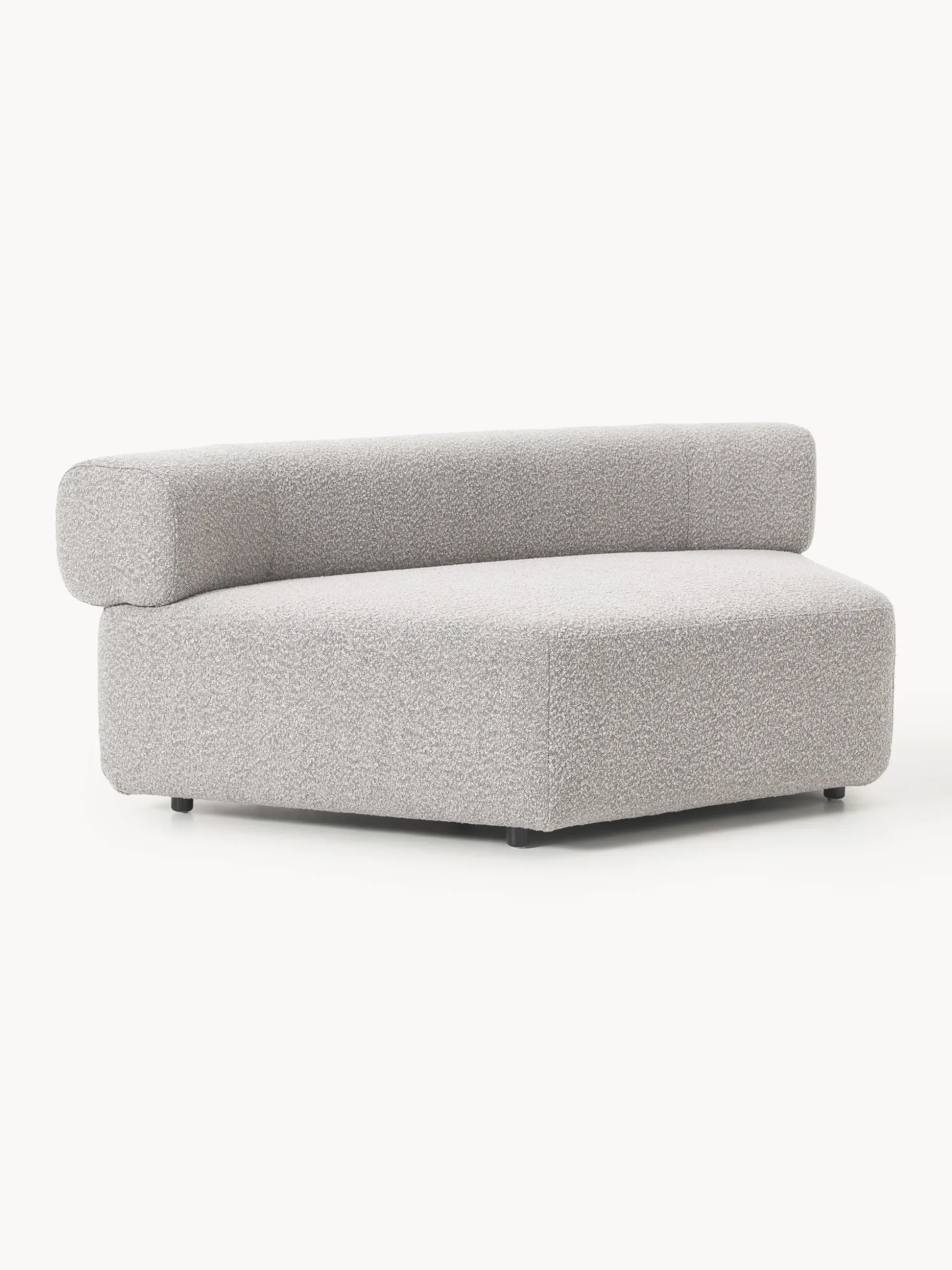 Modulo angolare curvo in bouclé Anton