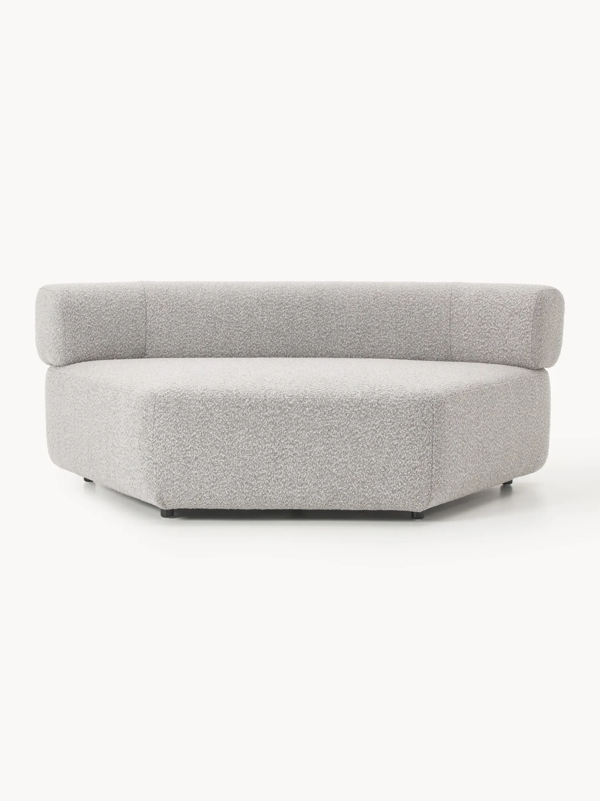 Modulo angolare curvo in bouclé Anton