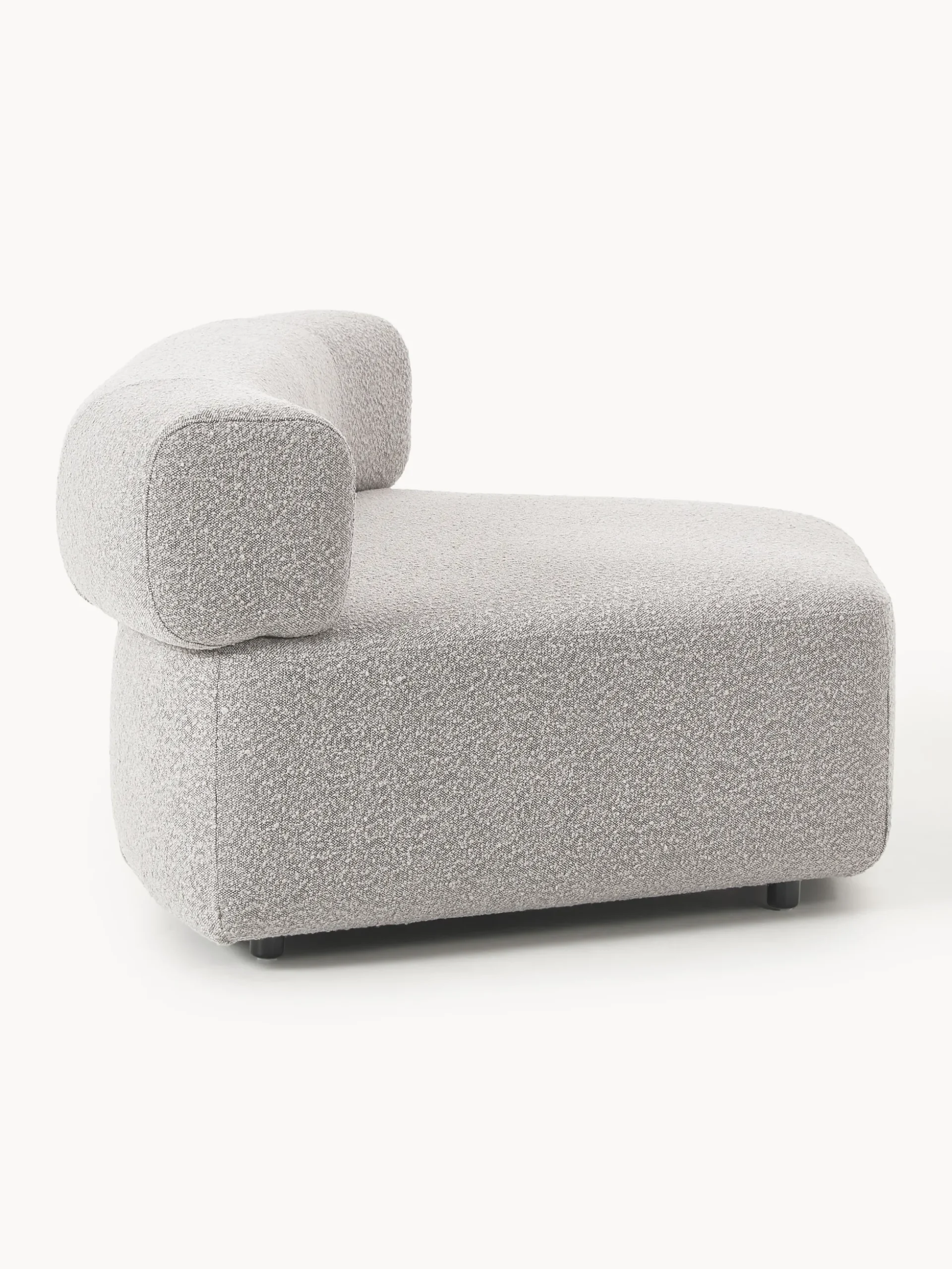 Modulo angolare curvo in bouclé Anton