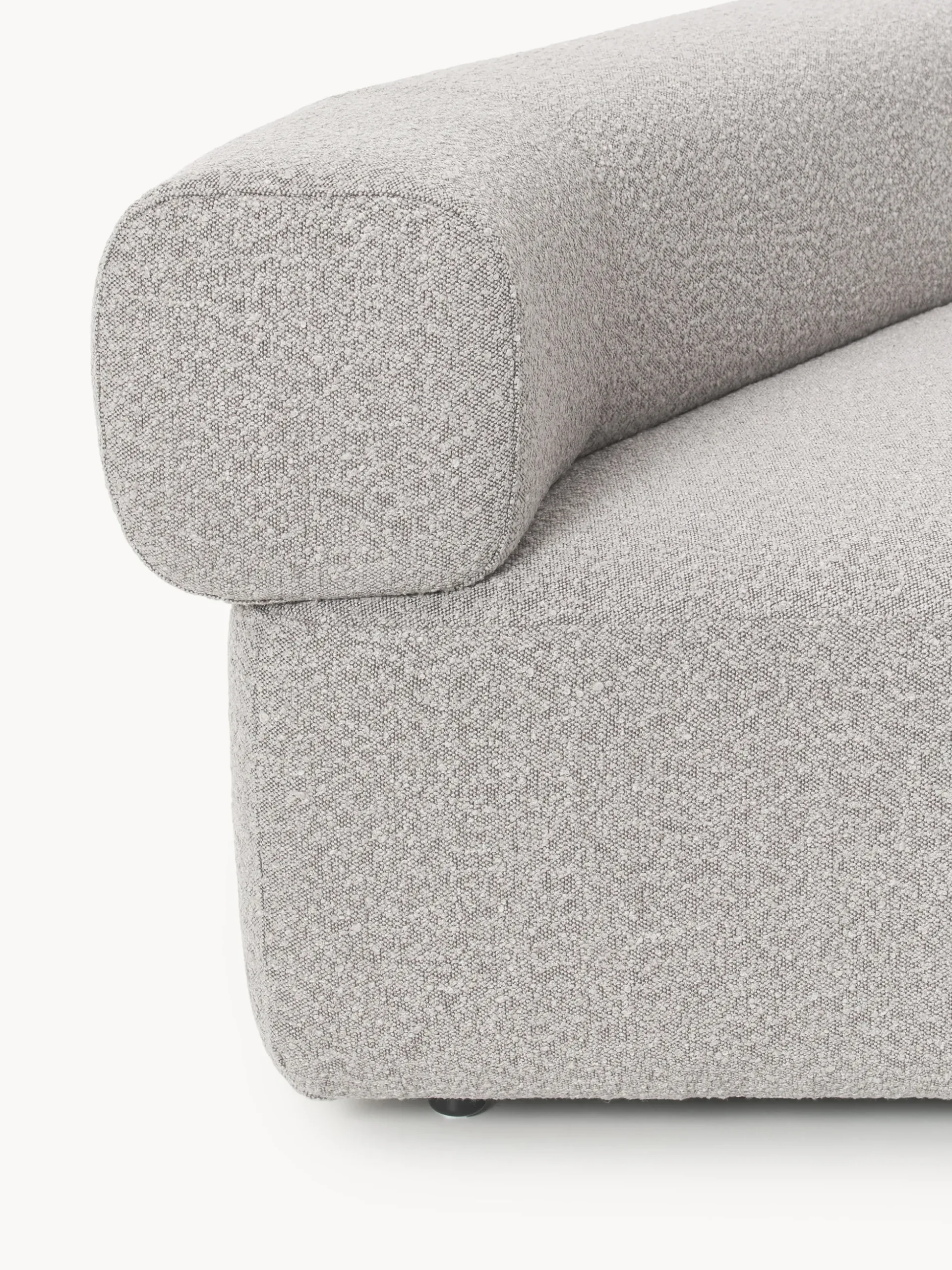 Modulo angolare curvo in bouclé Anton