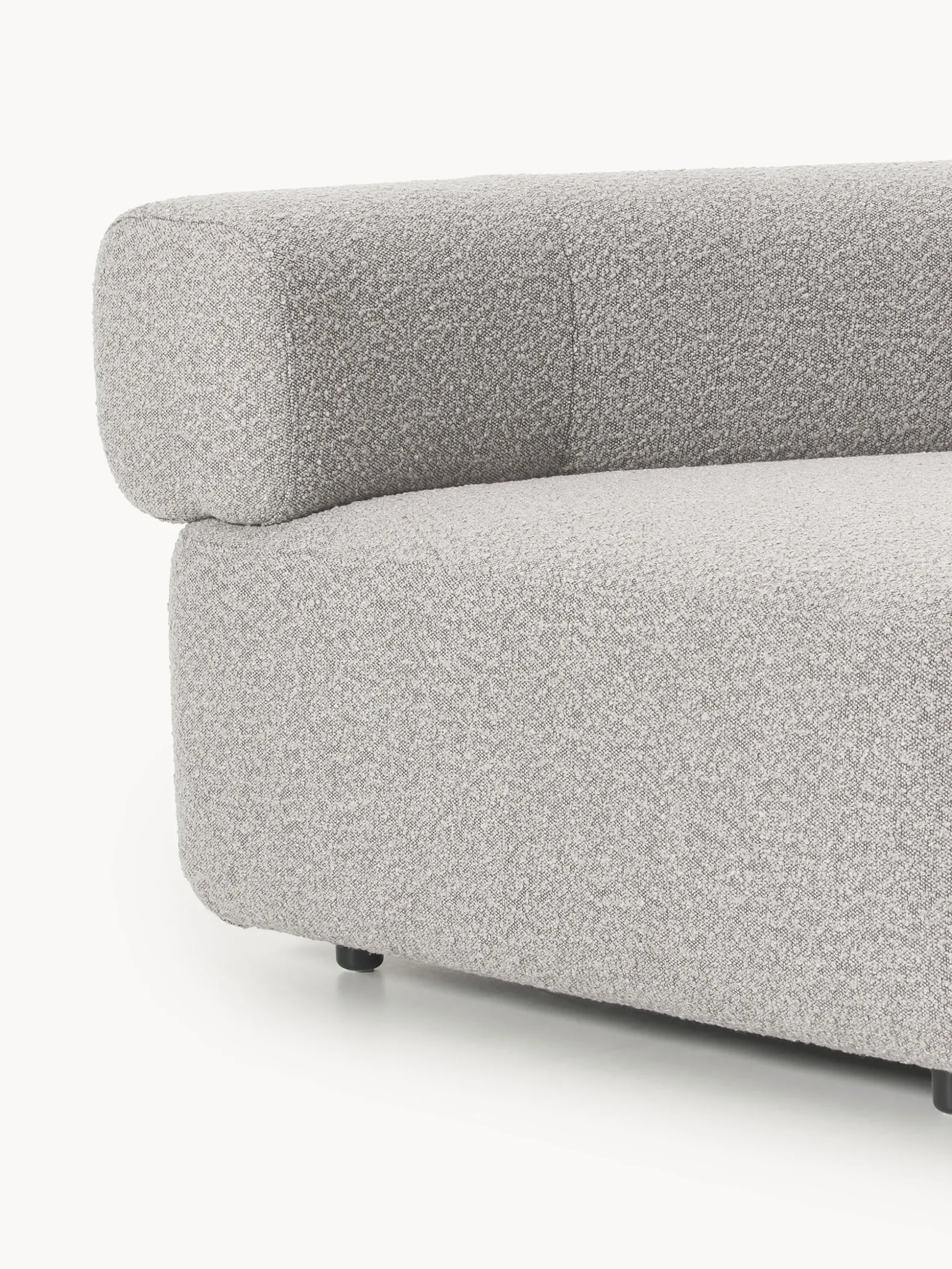 Modulo angolare curvo in bouclé Anton