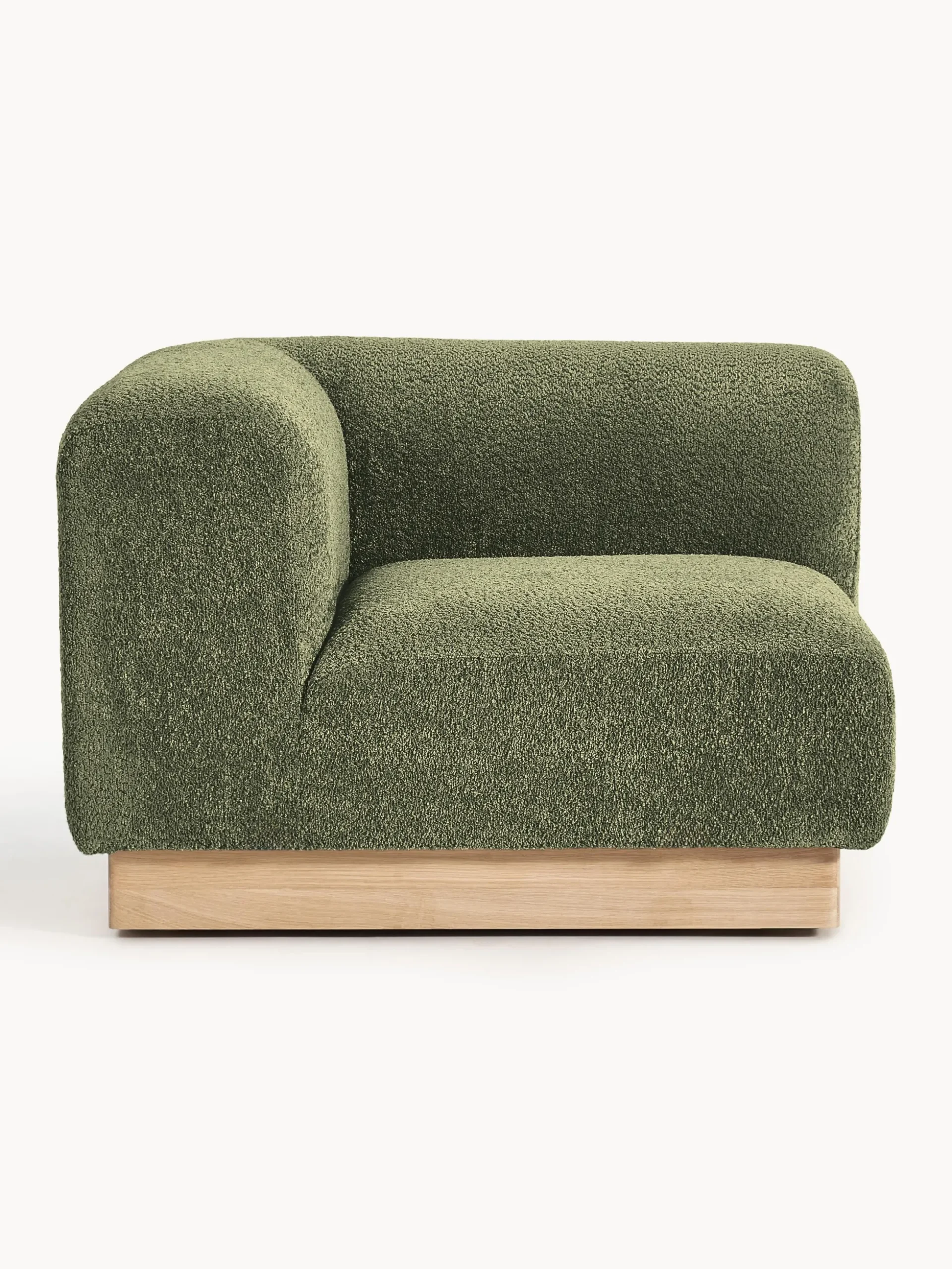 Modulo angolare in teddy bouclé Natalie