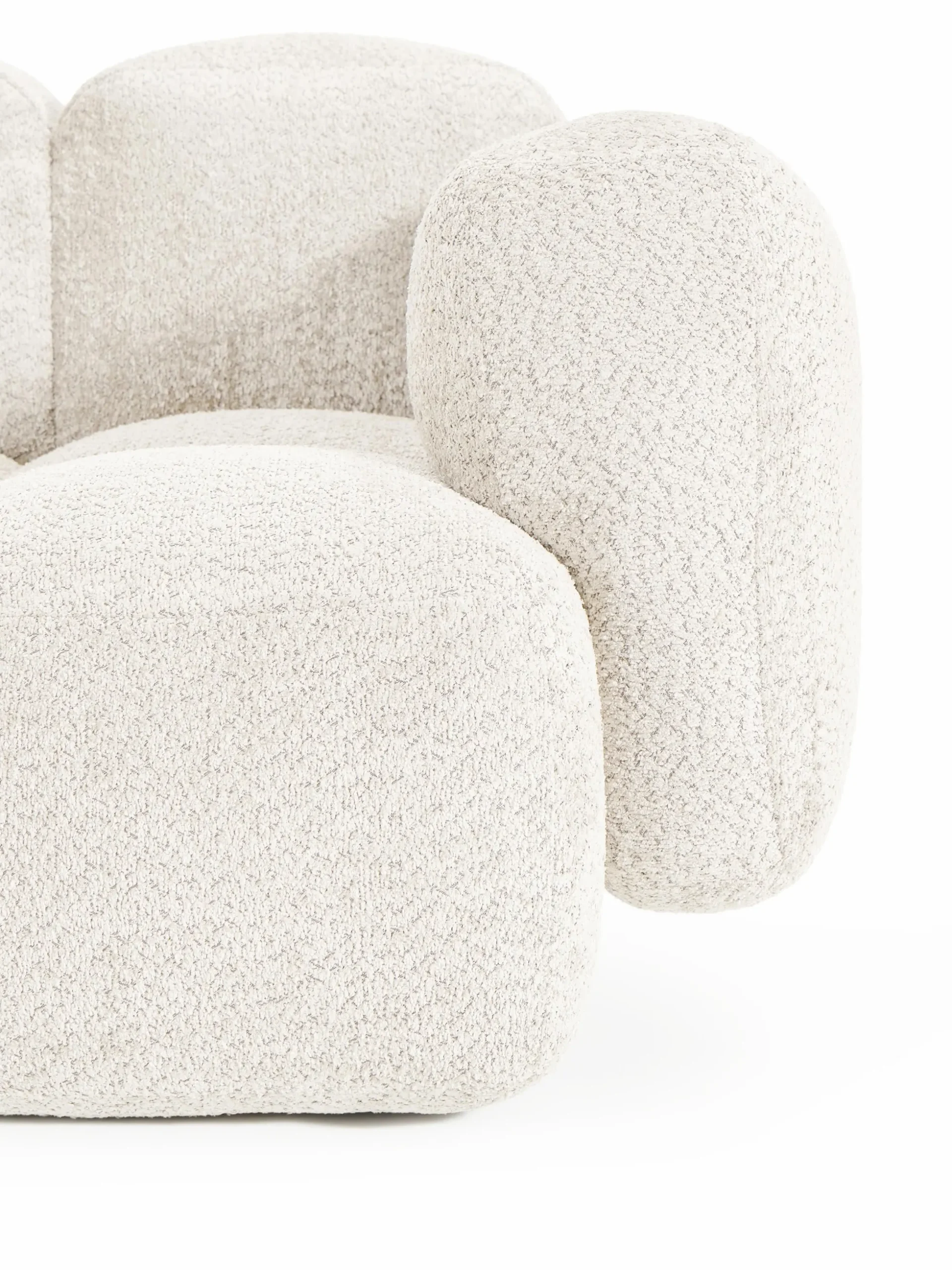 Modulo angolare in teddy-bouclé Tayla