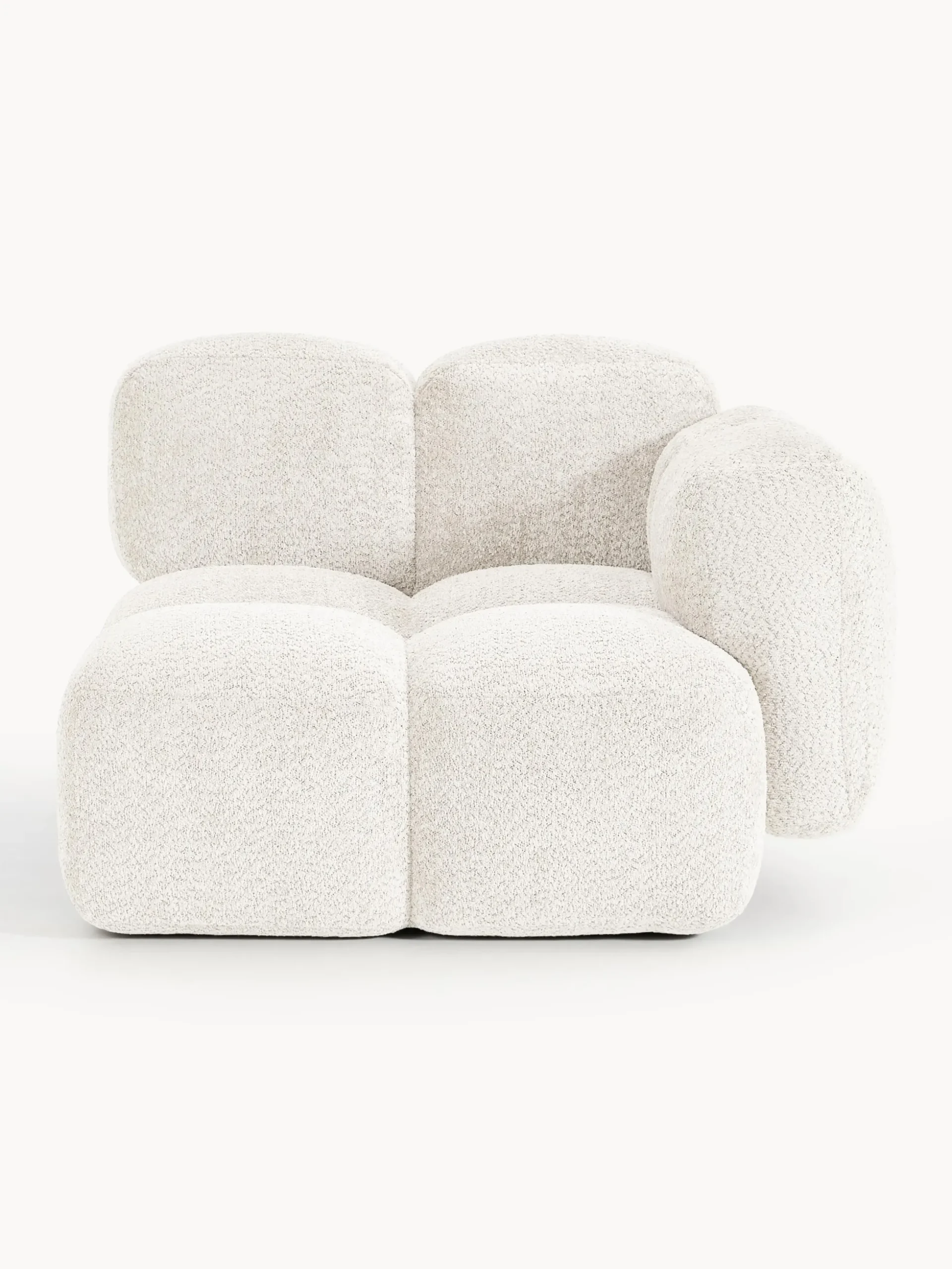 Modulo angolare in teddy-bouclé Tayla