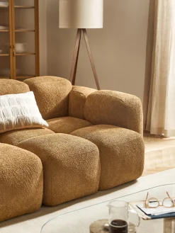 Modulo angolare in teddy-bouclé Tayla