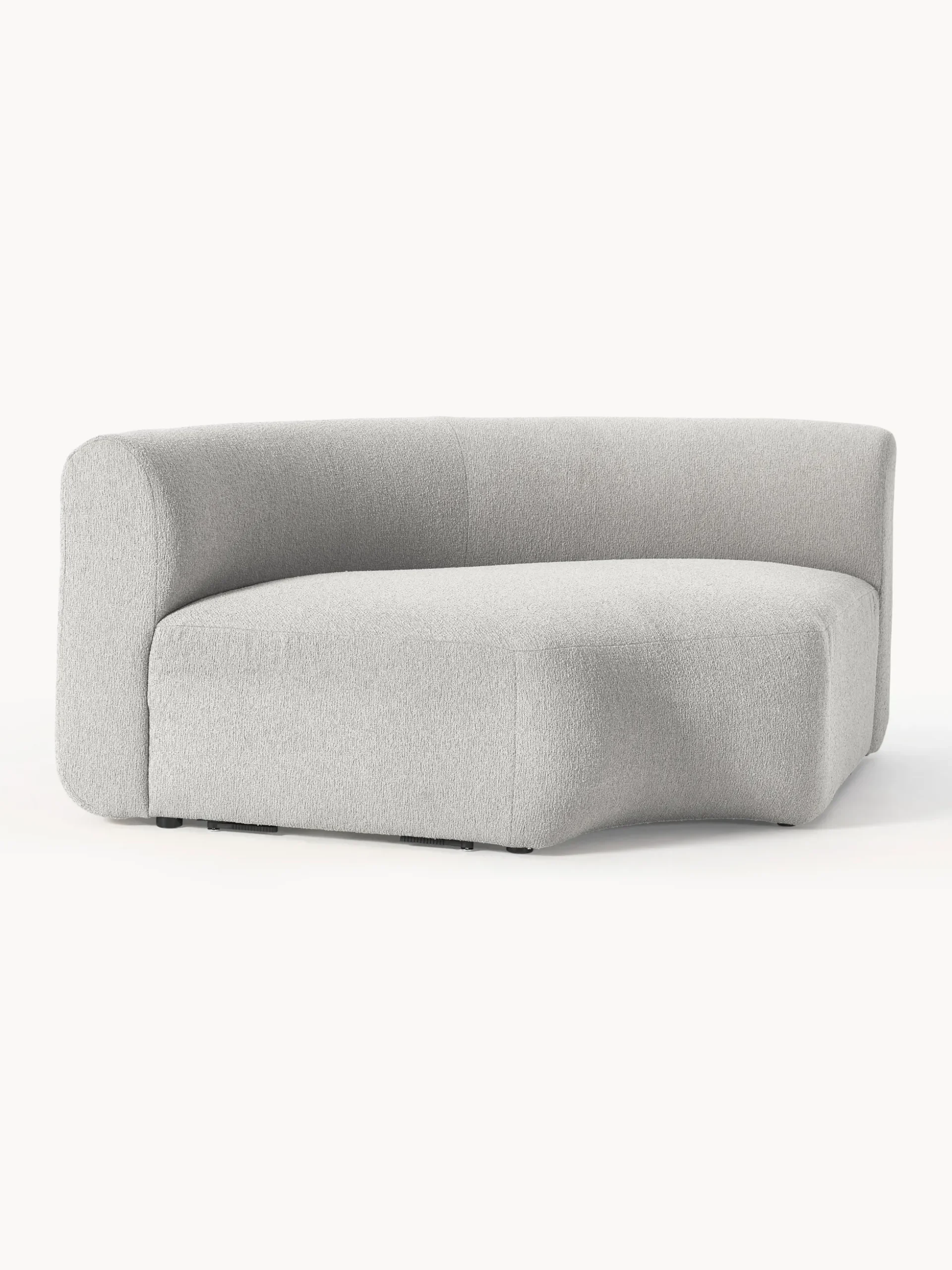 Modulo angolare rotondo in bouclé Sofia