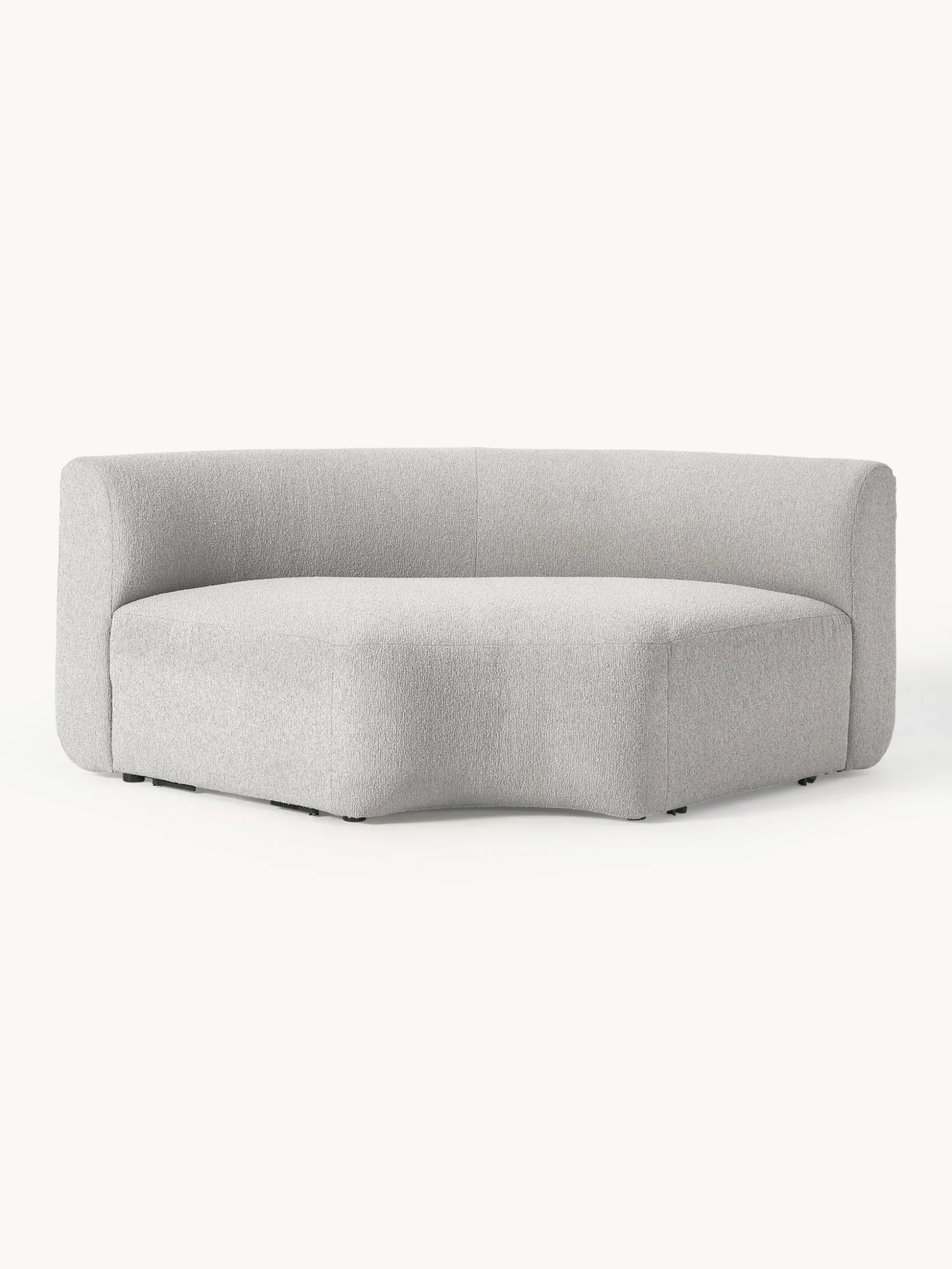Modulo angolare rotondo in bouclé Sofia
