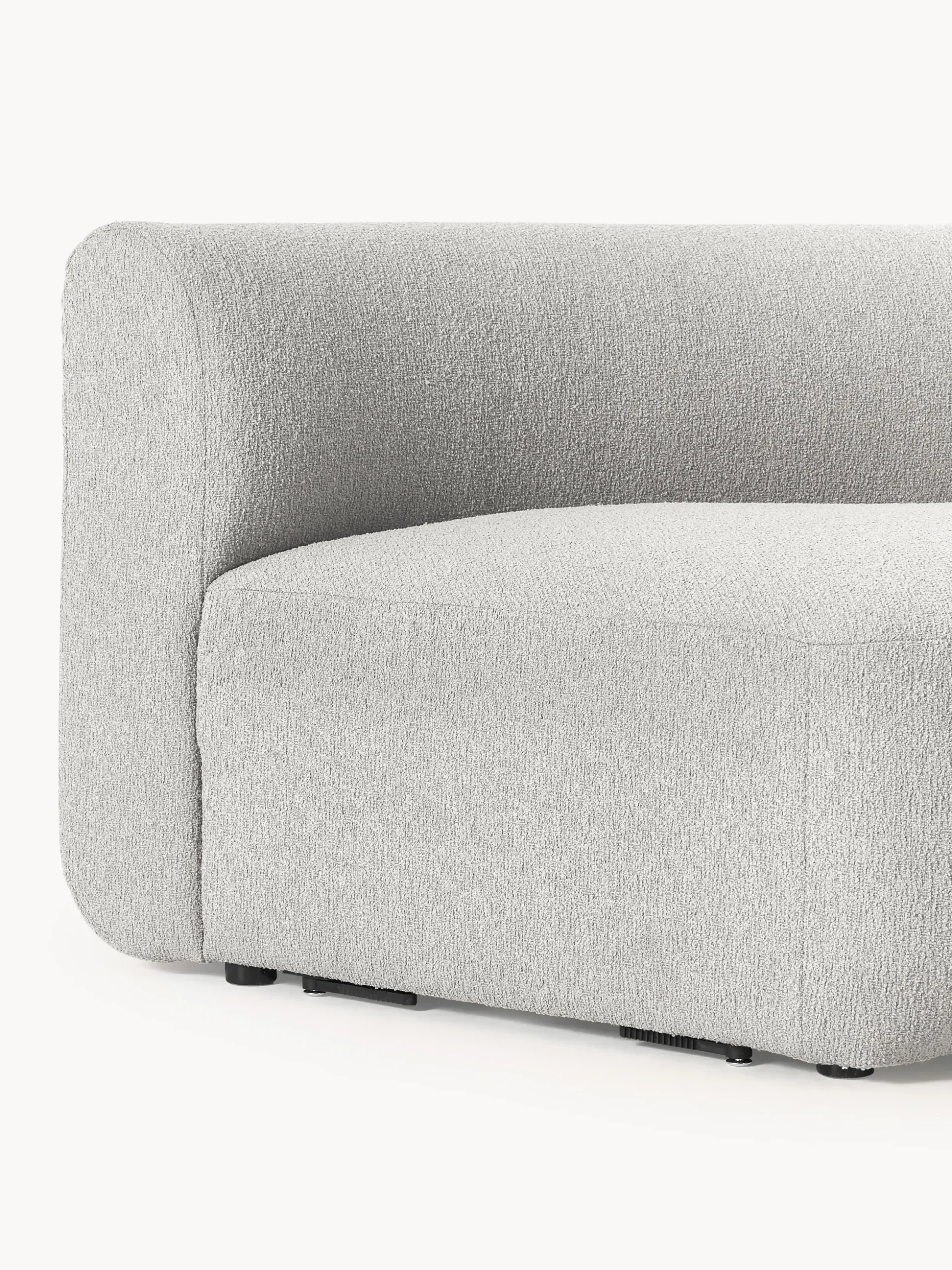 Modulo angolare rotondo in bouclé Sofia