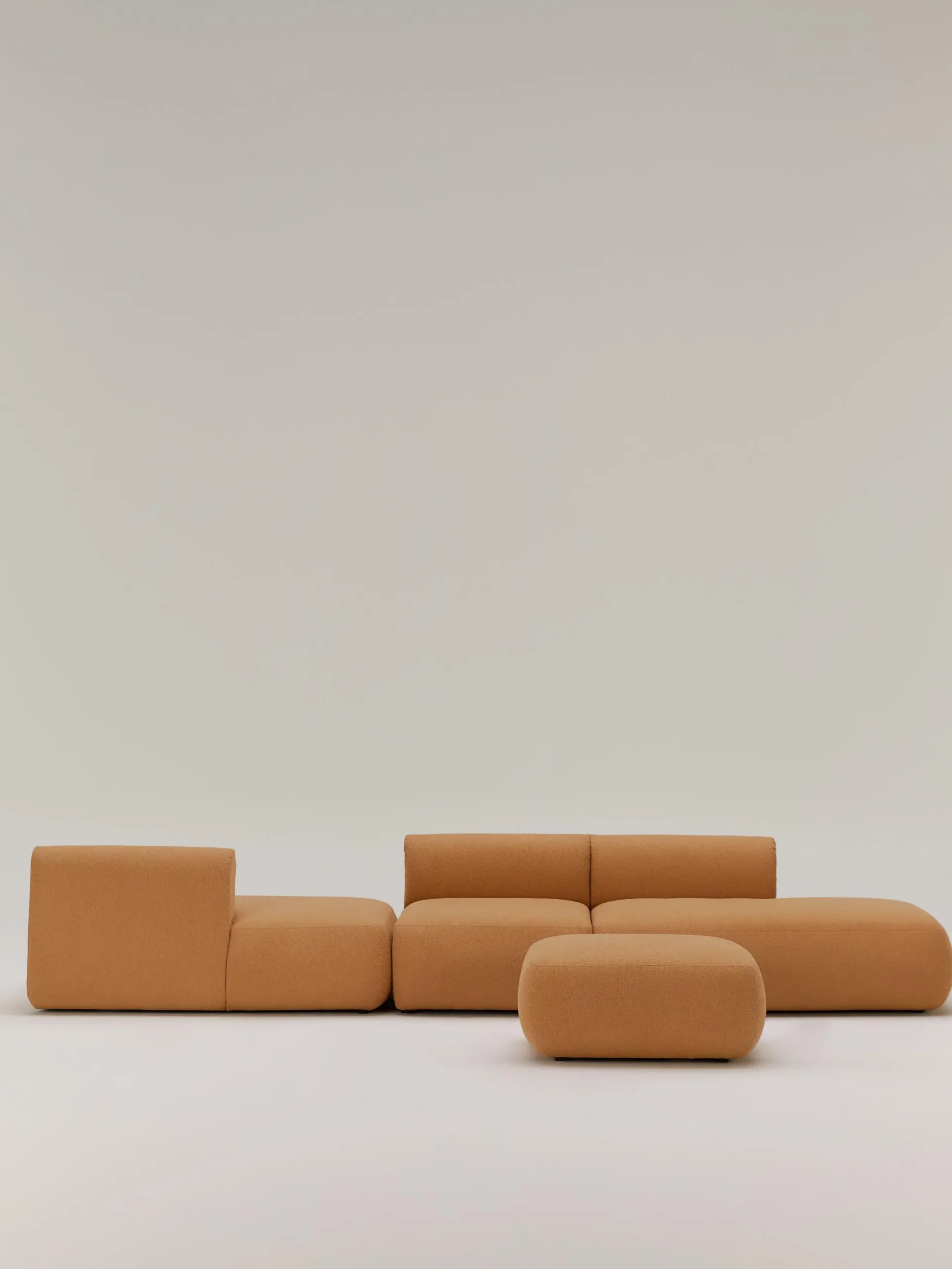 Modulo centrale in bouclé Sofia