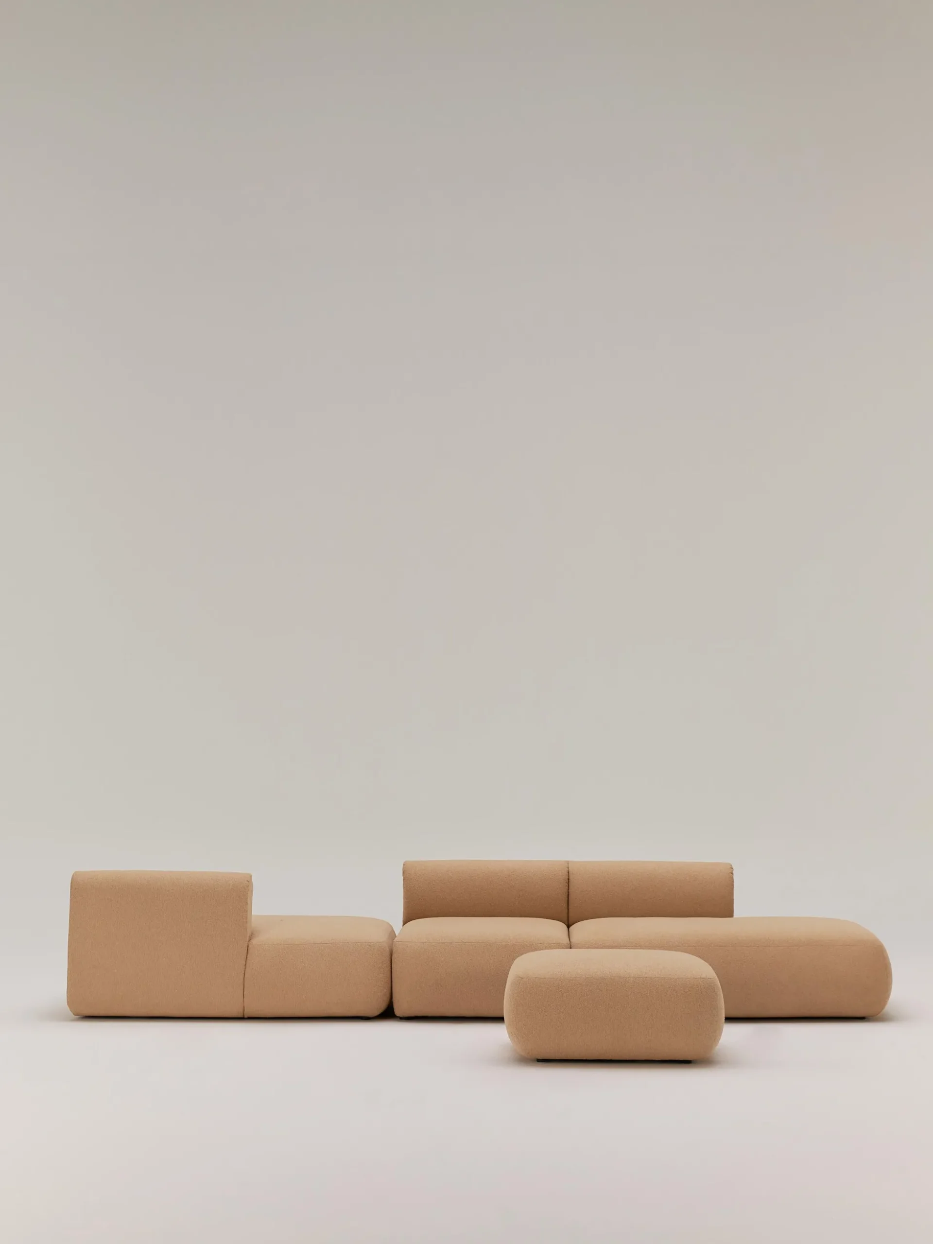 Modulo centrale in bouclé Sofia