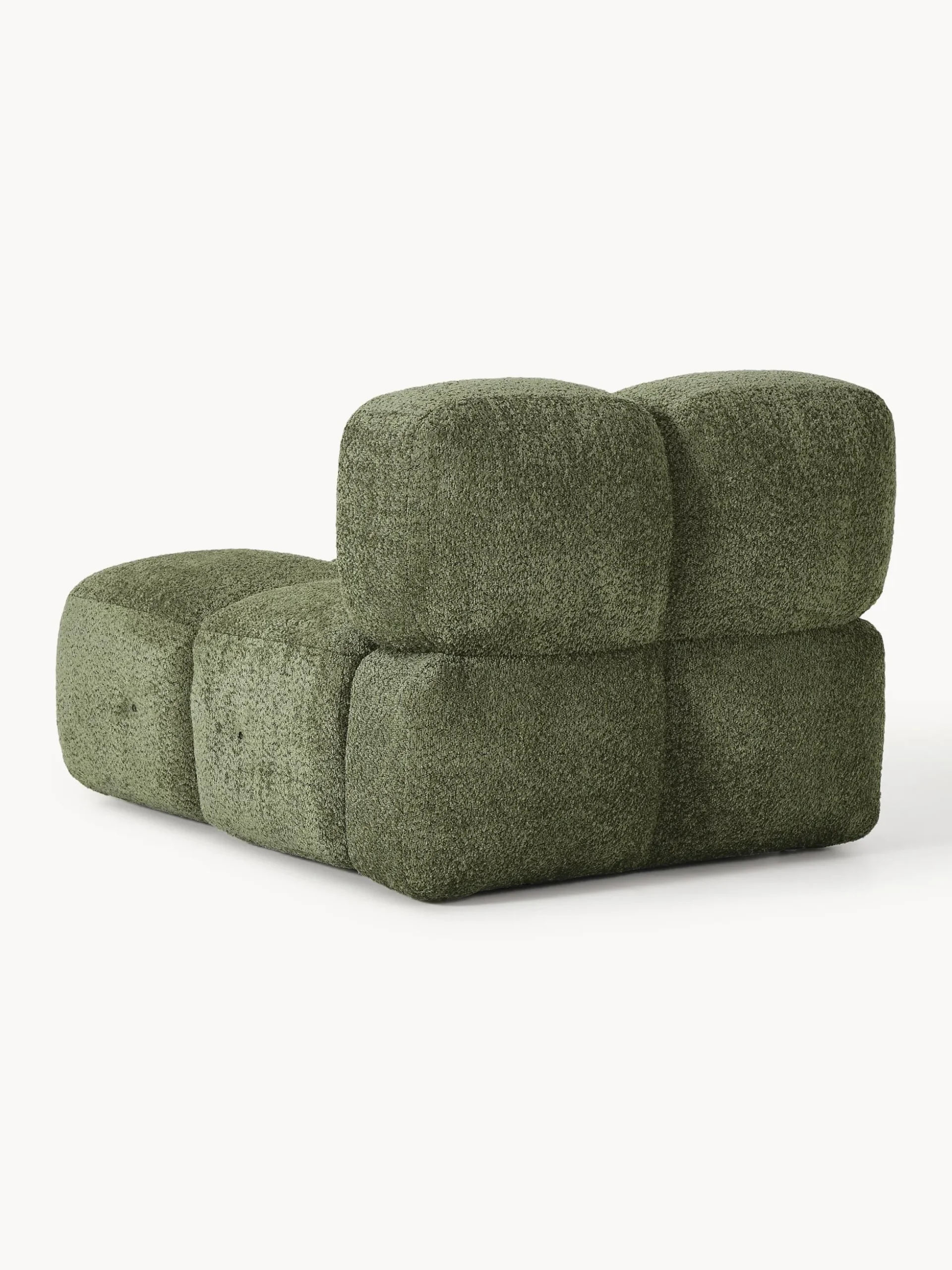 Modulo centrale in teddy-bouclé Tayla