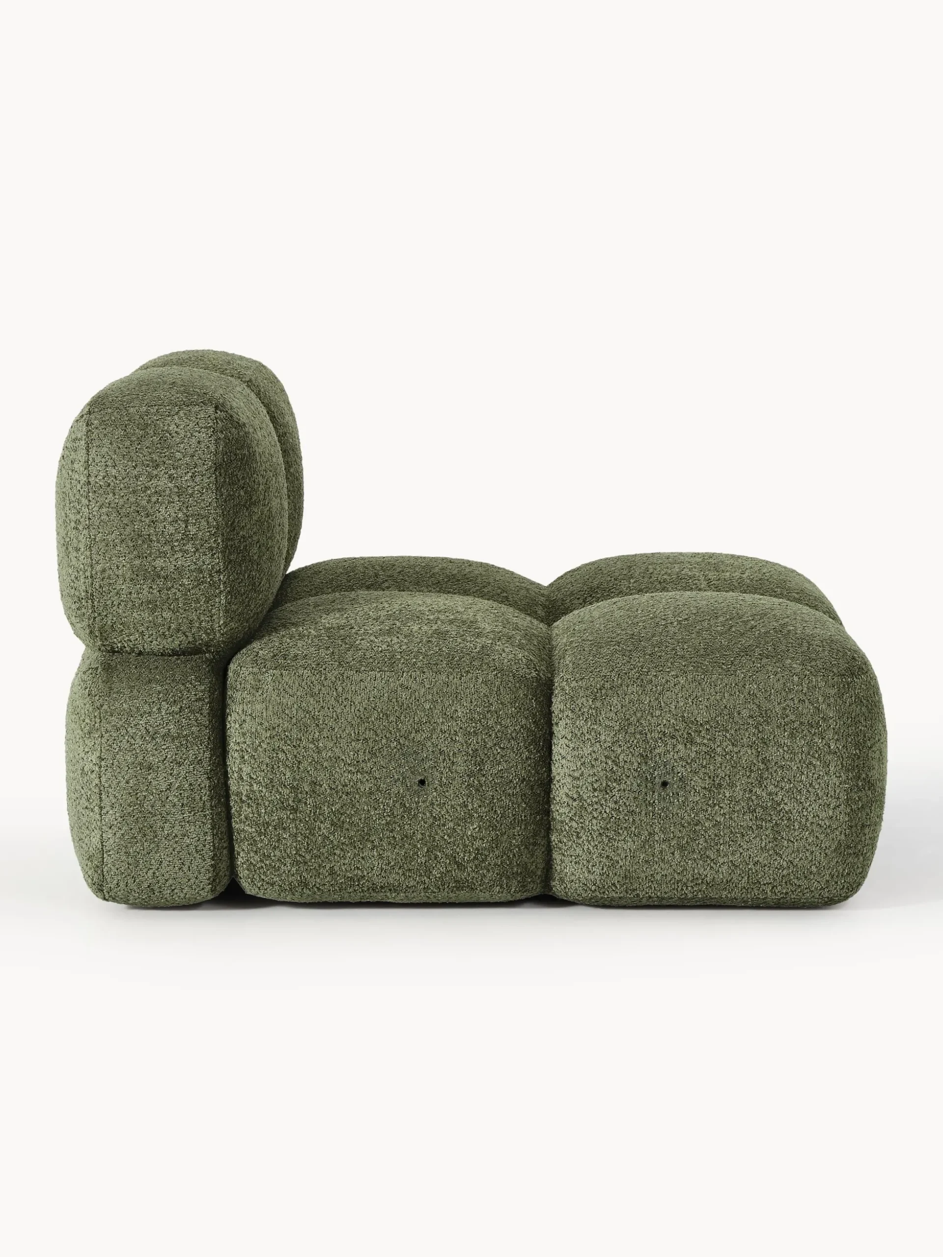 Modulo centrale in teddy-bouclé Tayla