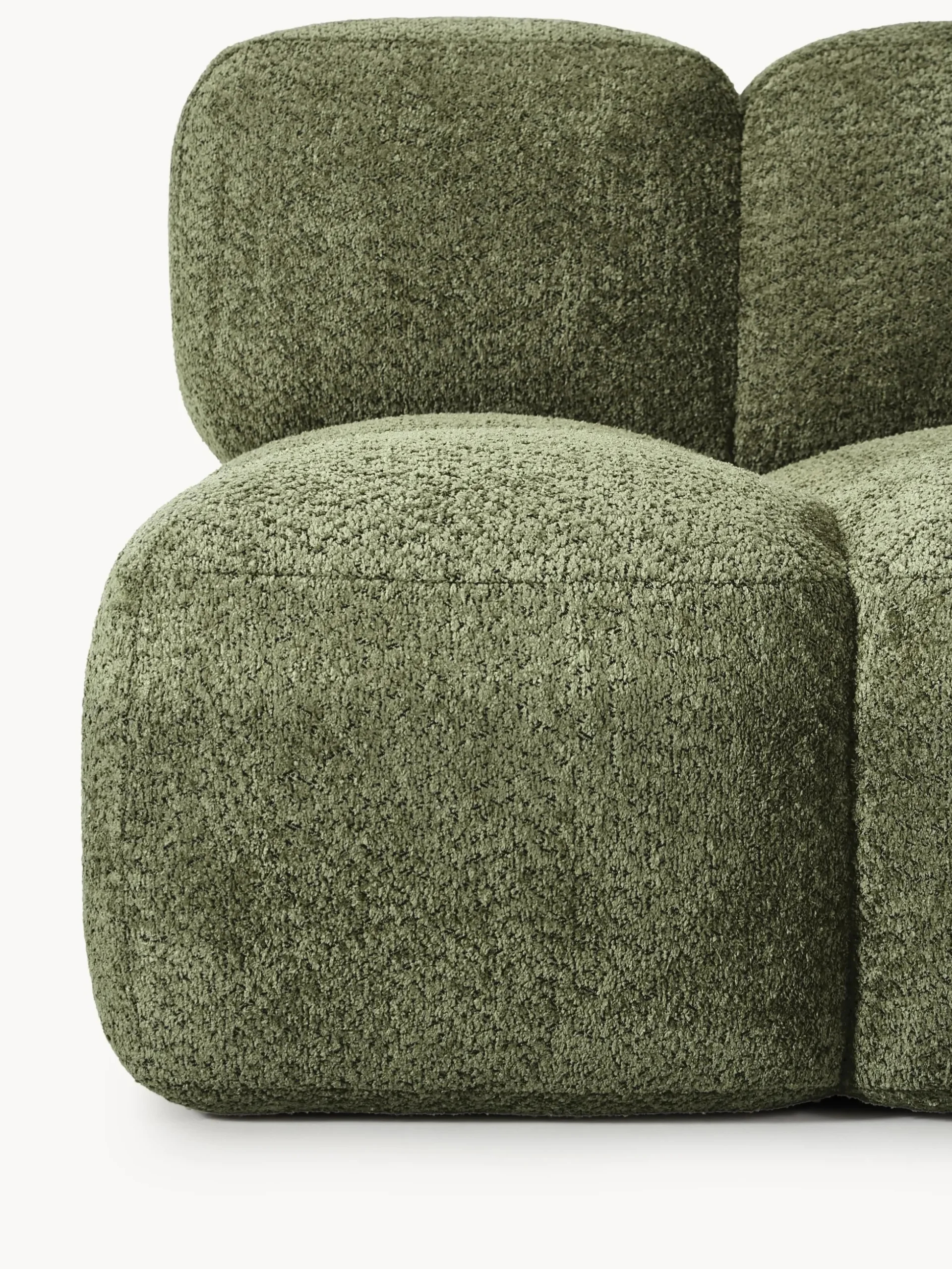 Modulo centrale in teddy-bouclé Tayla