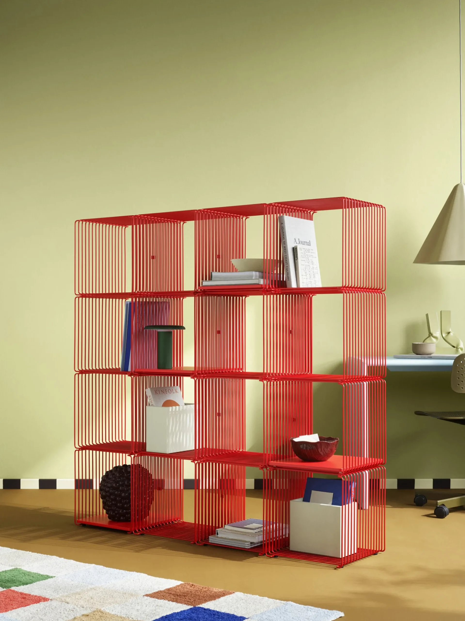 Modulo per sistema di scaffali Panton Wire Single, larg. 35 cm