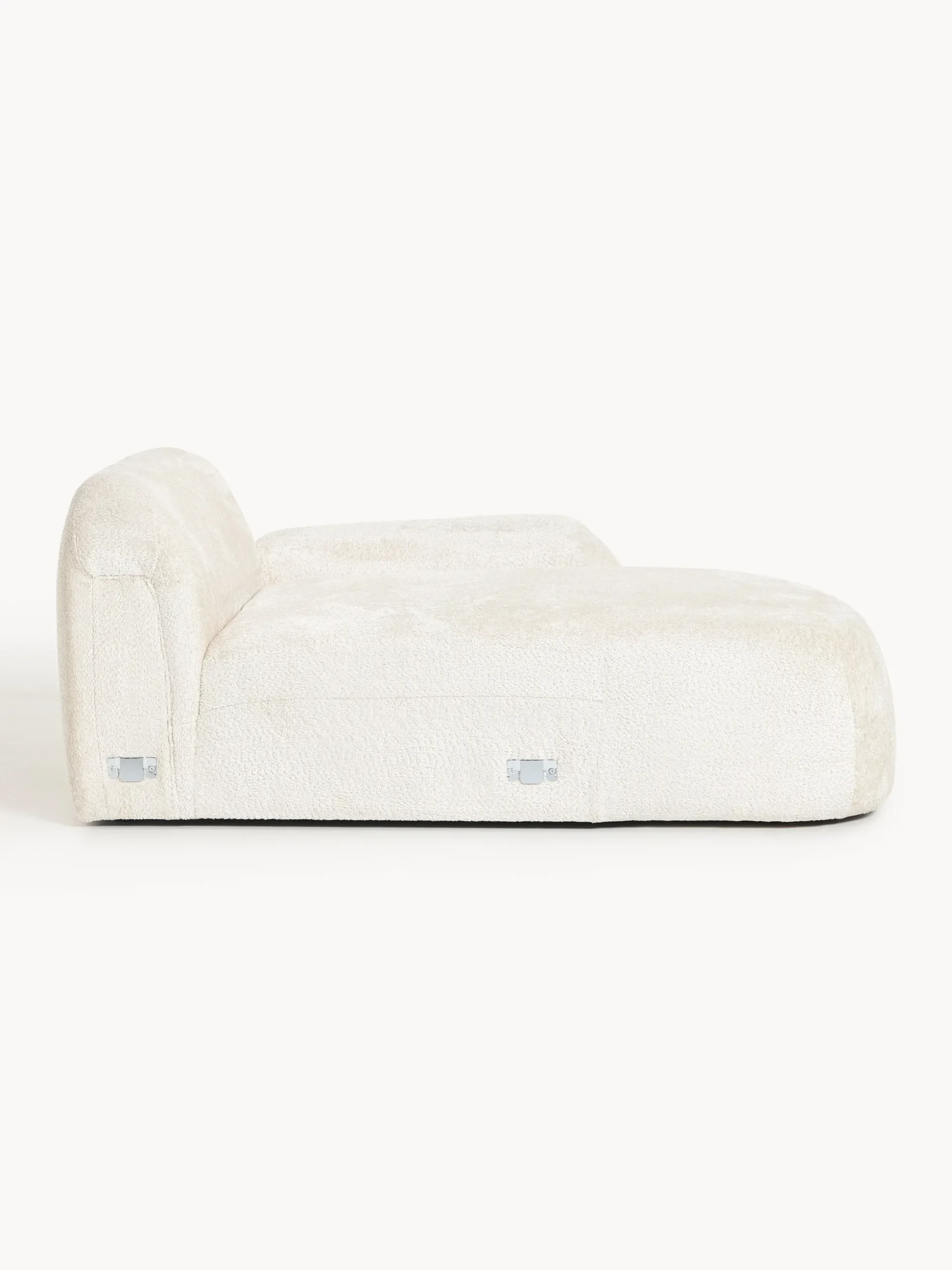 Modulo angolare chaise longue in teddy bouclé Wolke