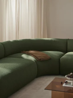 Modulo angolare curvo in bouclé Sofia