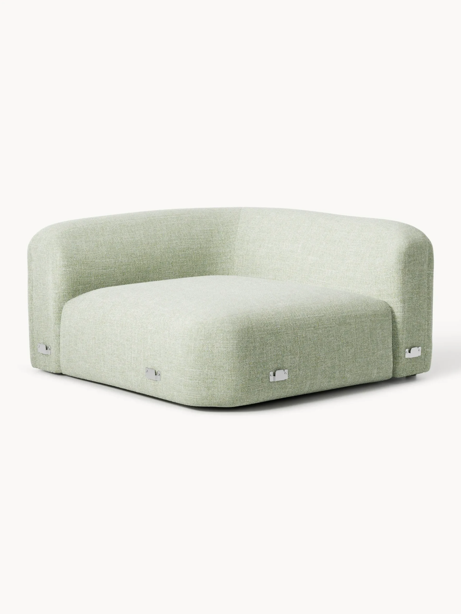 Modulo angolare curvo in bouclé Wolke