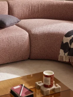 Modulo angolare curvo in bouclé Sofia
