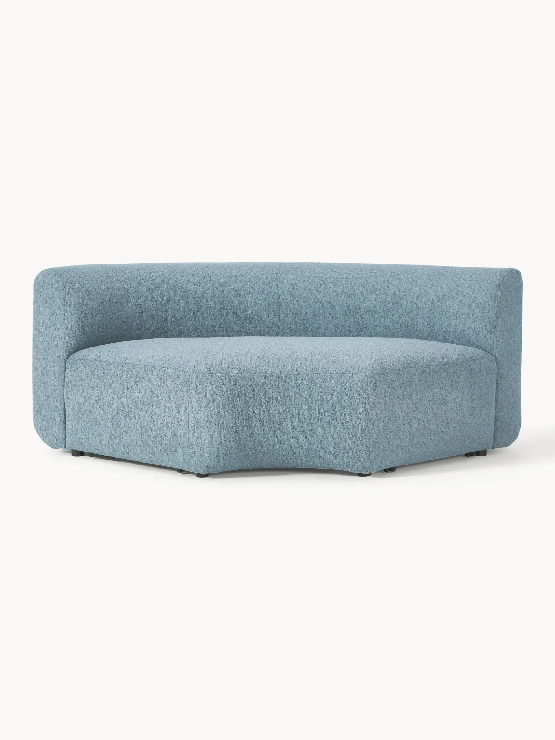 Modulo angolare curvo in bouclé Sofia