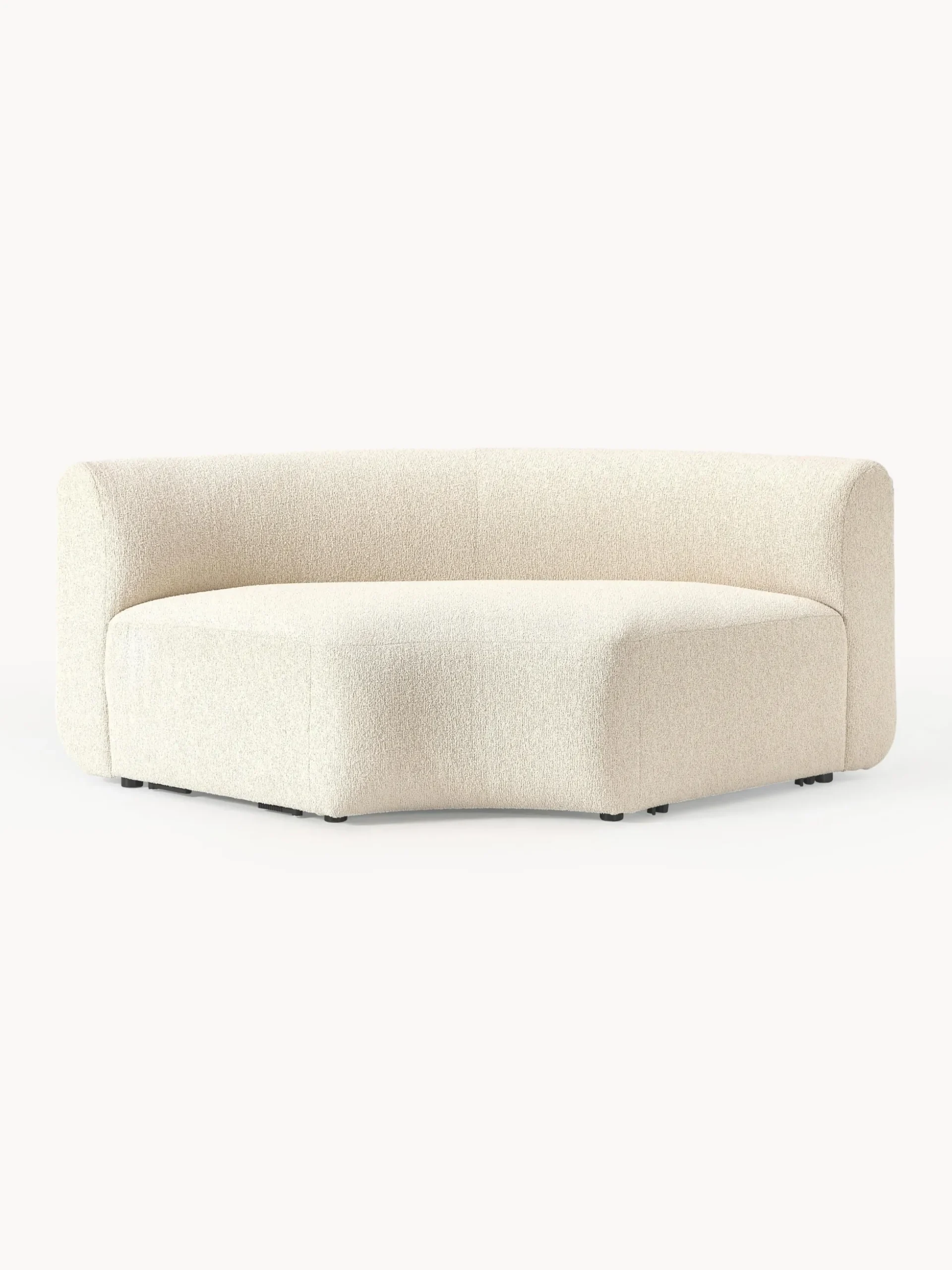 Modulo angolare curvo in bouclé Sofia